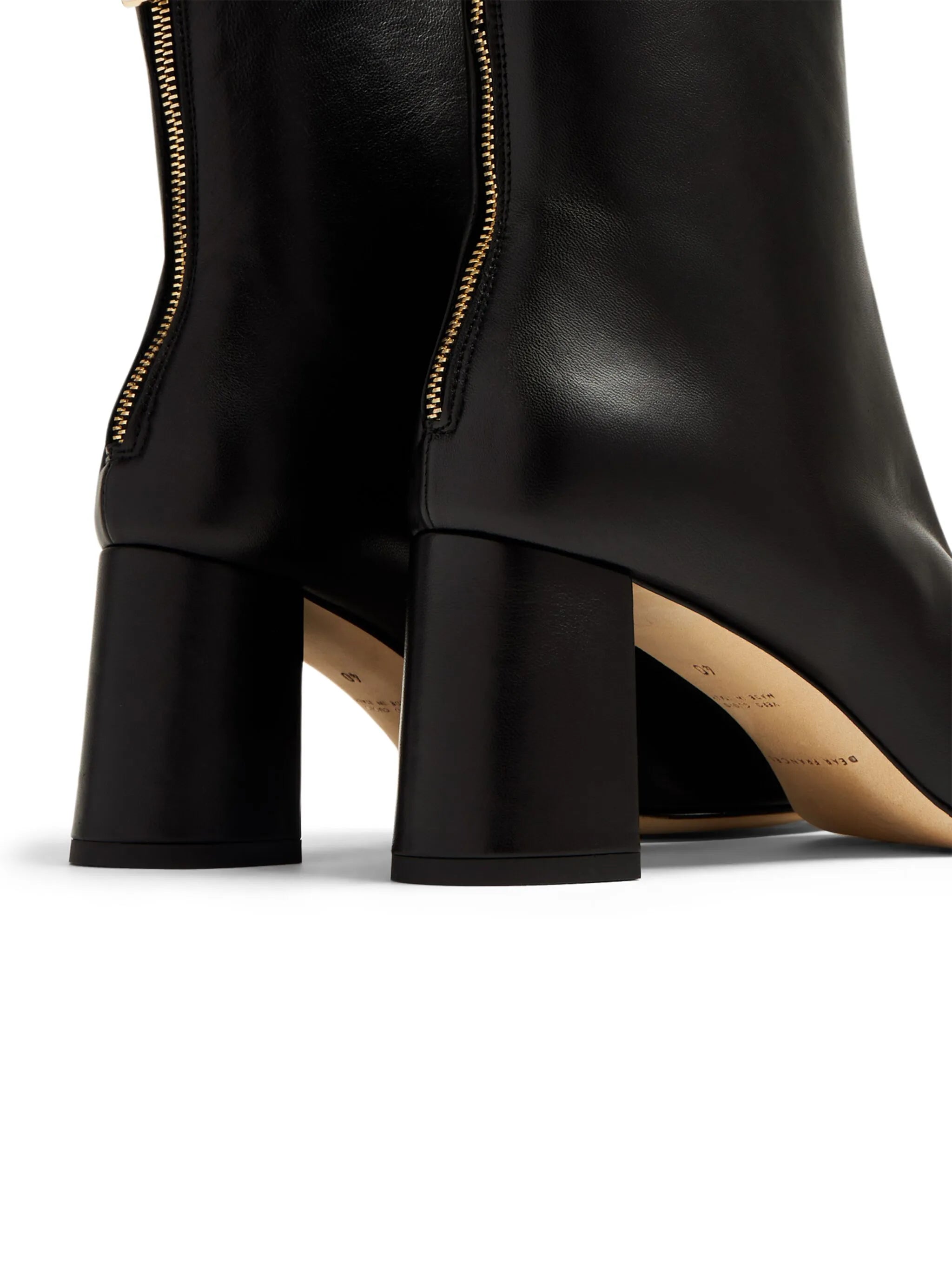 Cube 70mm leather ankle boots