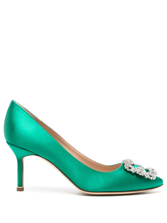 Hangisi 70mm crystal-embellished pumps