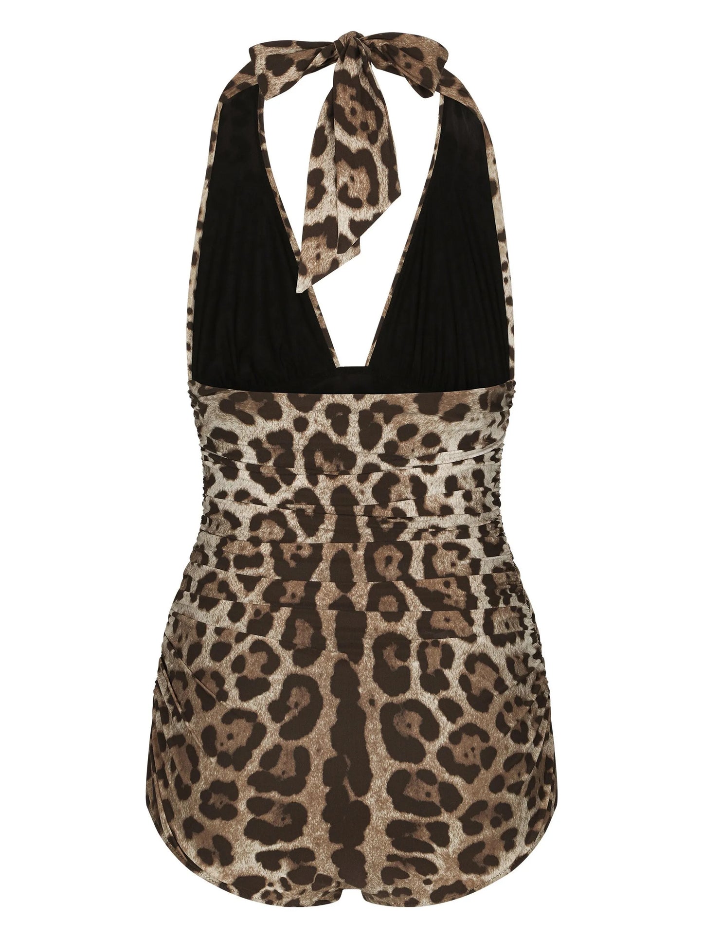 leopard-print swimsuit