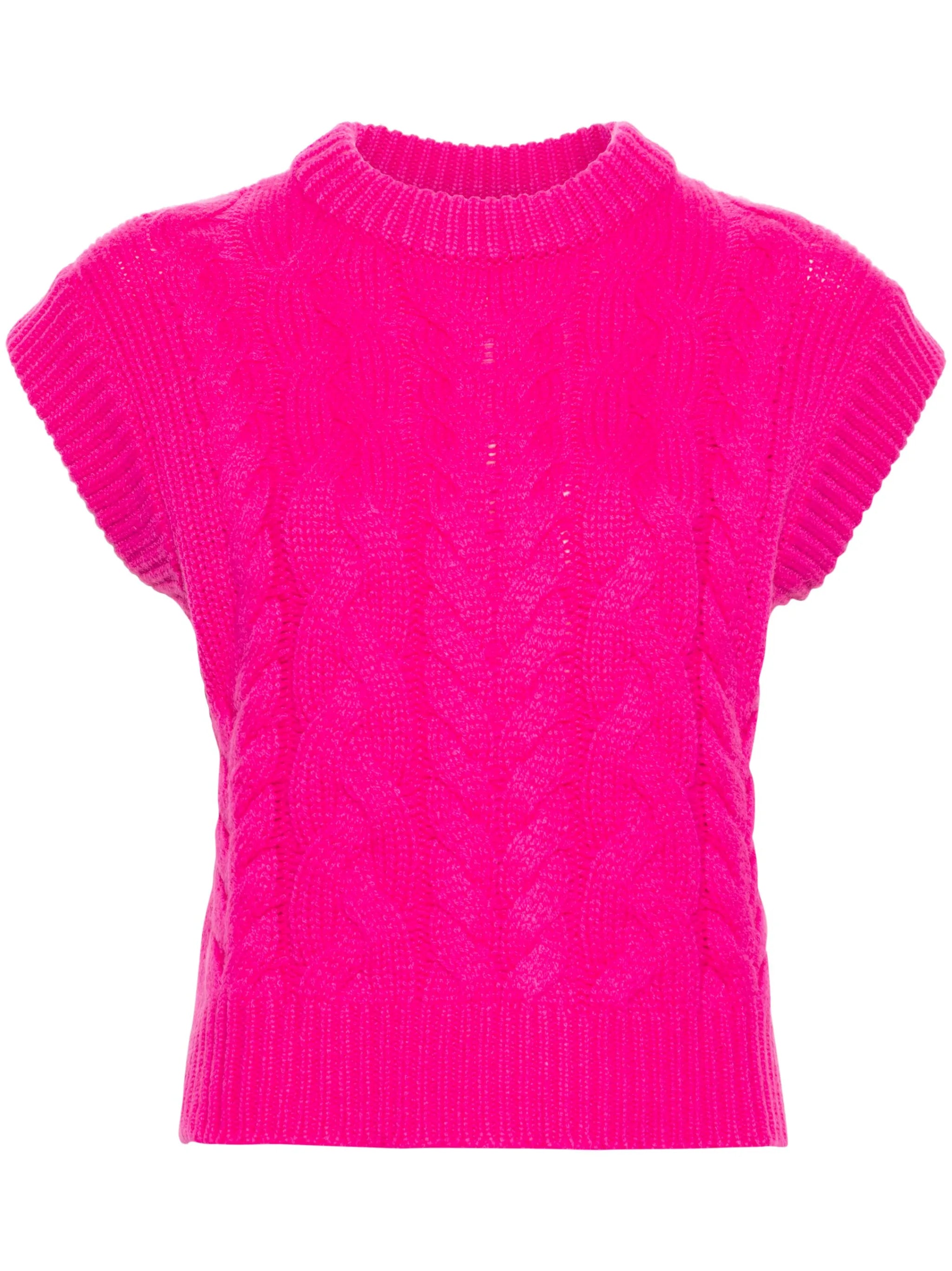 Hayley cable-knit vest