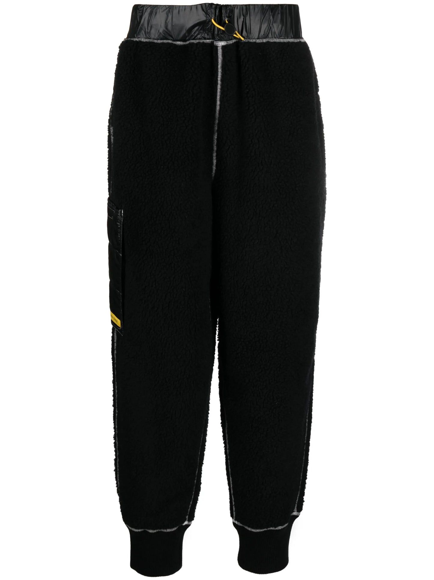logo-patch fleece track pants