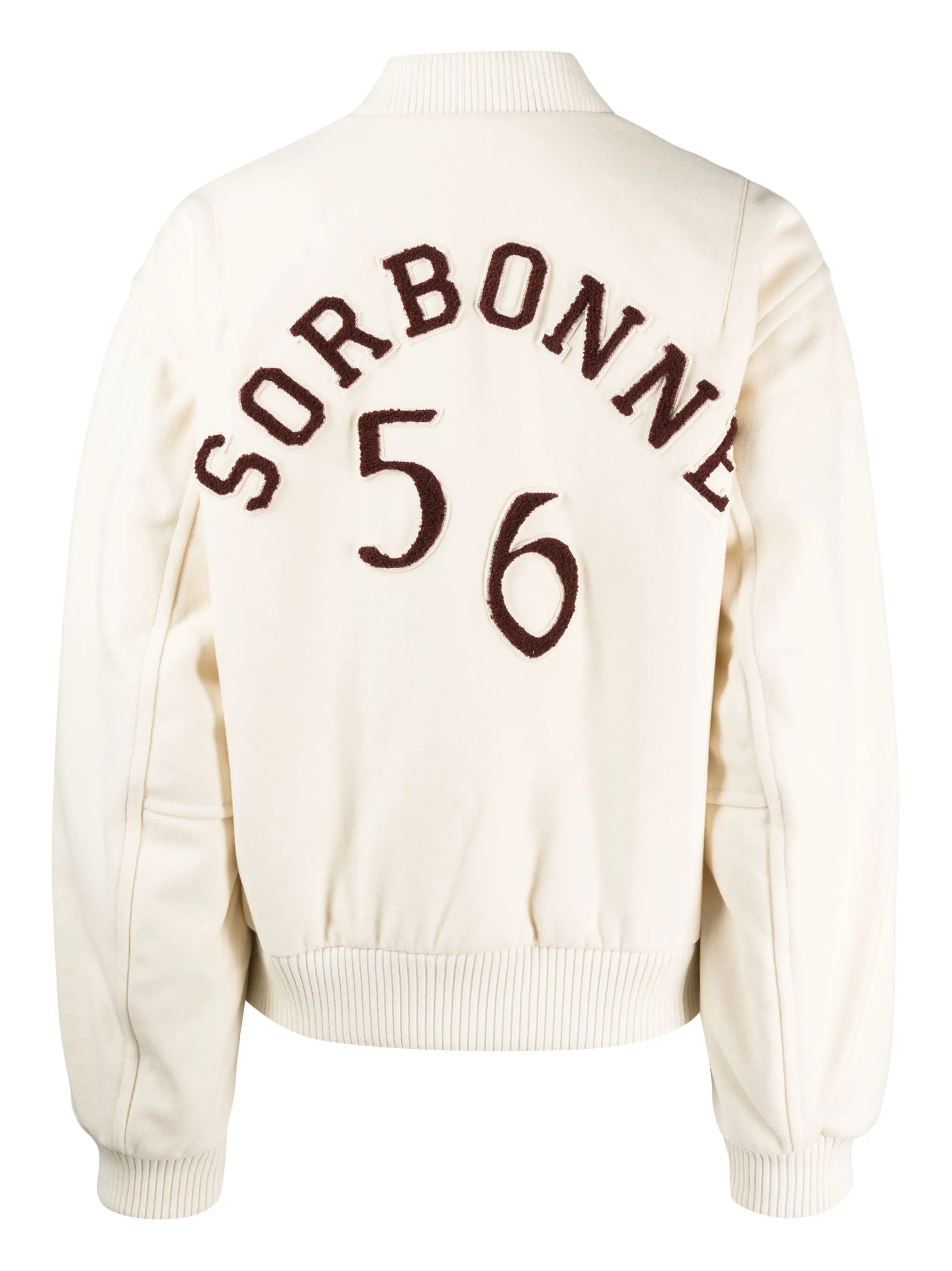 logo-appliqué bomber jacket