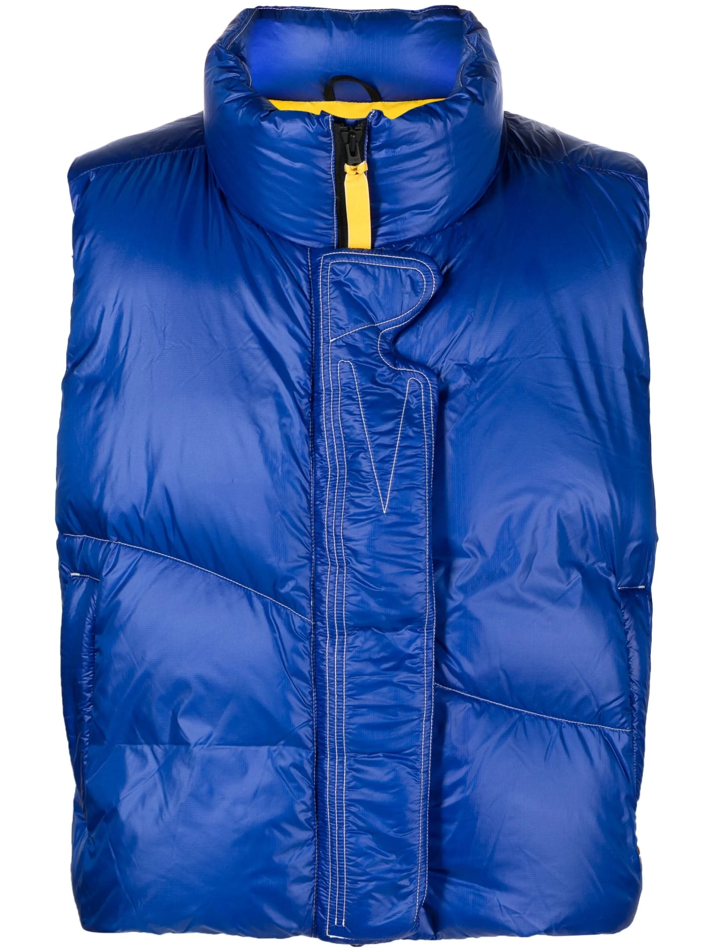 x Pyer Moss zip-up padded gilet
