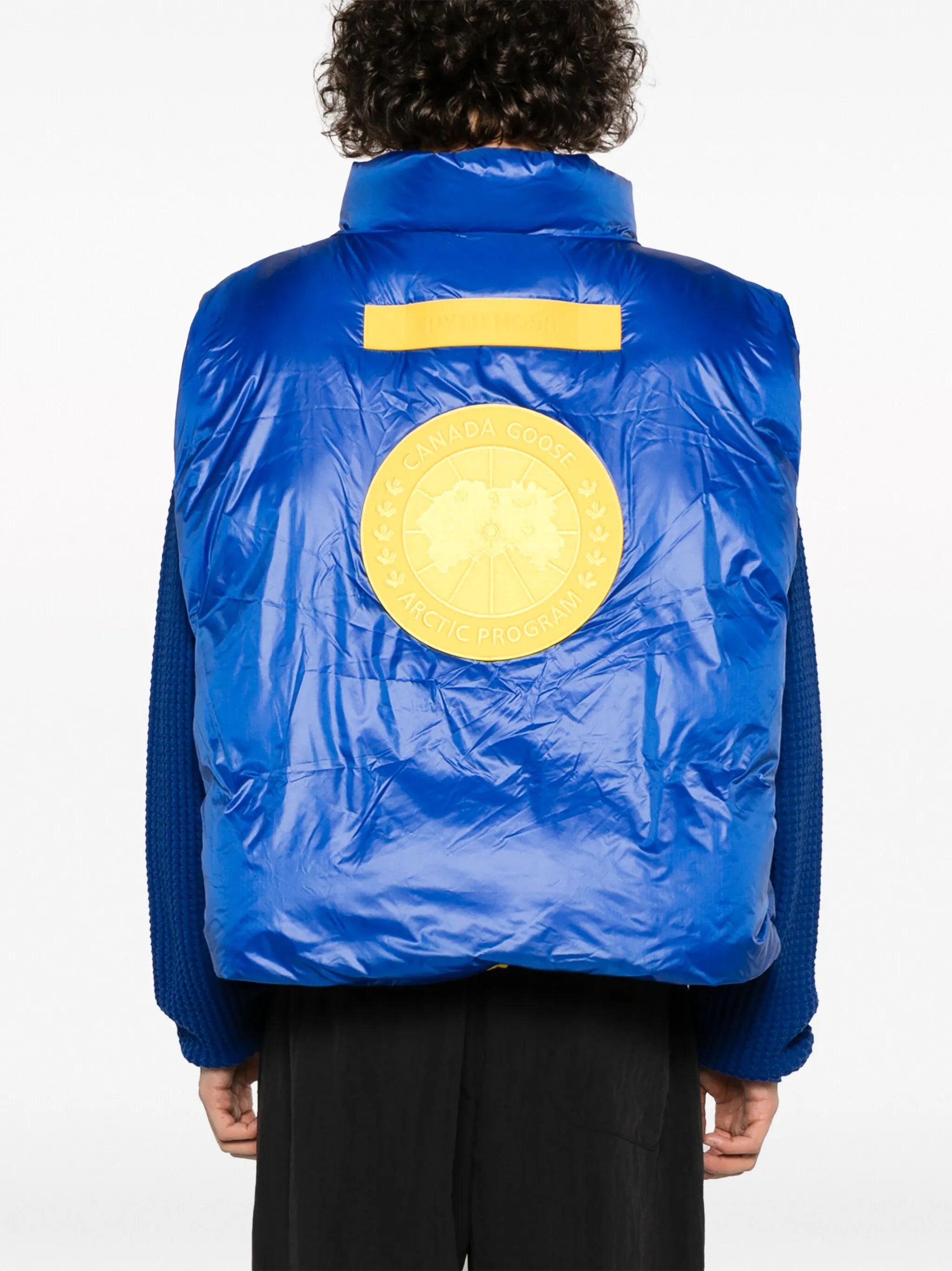 x Pyer Moss zip-up padded gilet