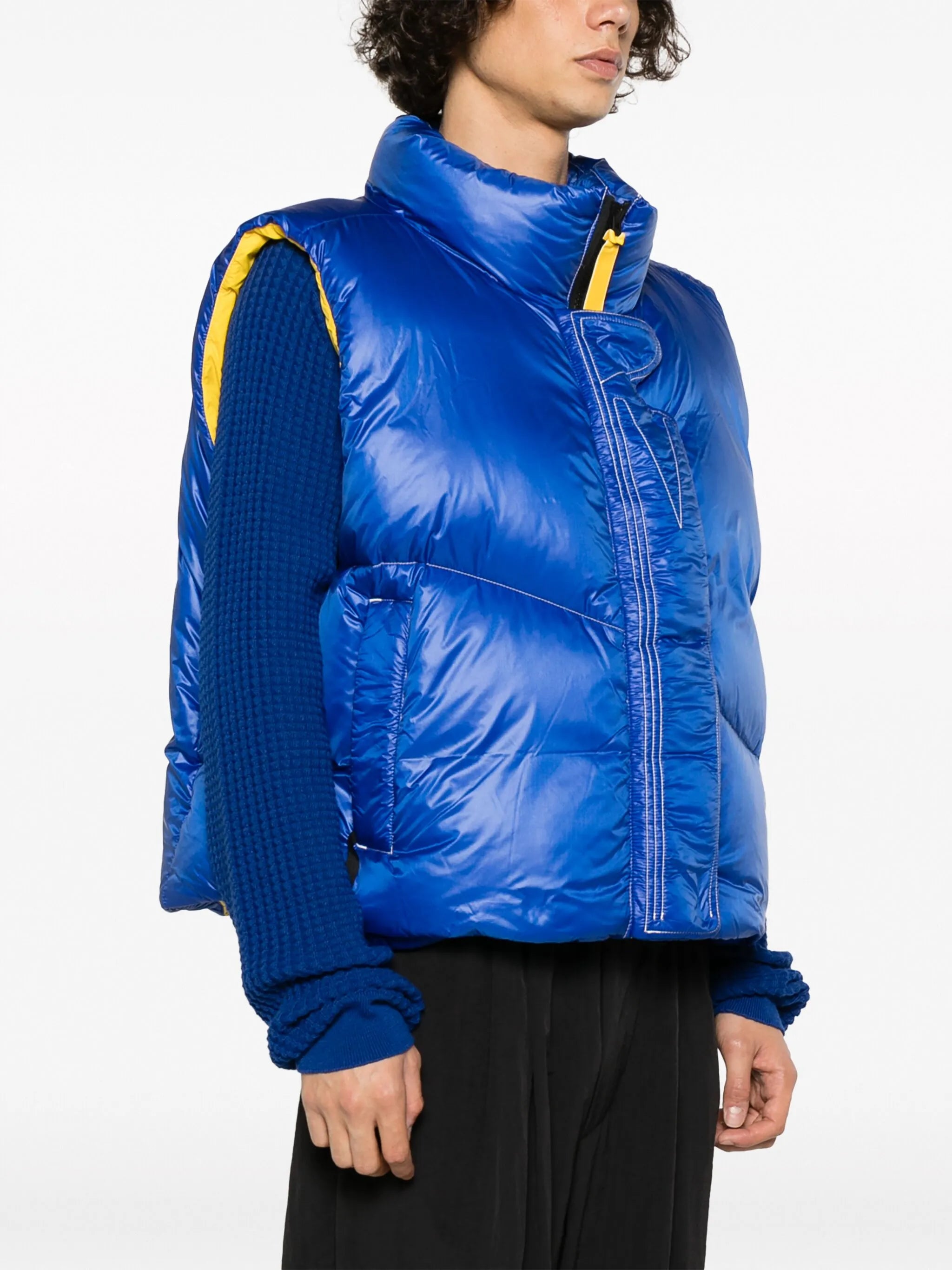 x Pyer Moss zip-up padded gilet
