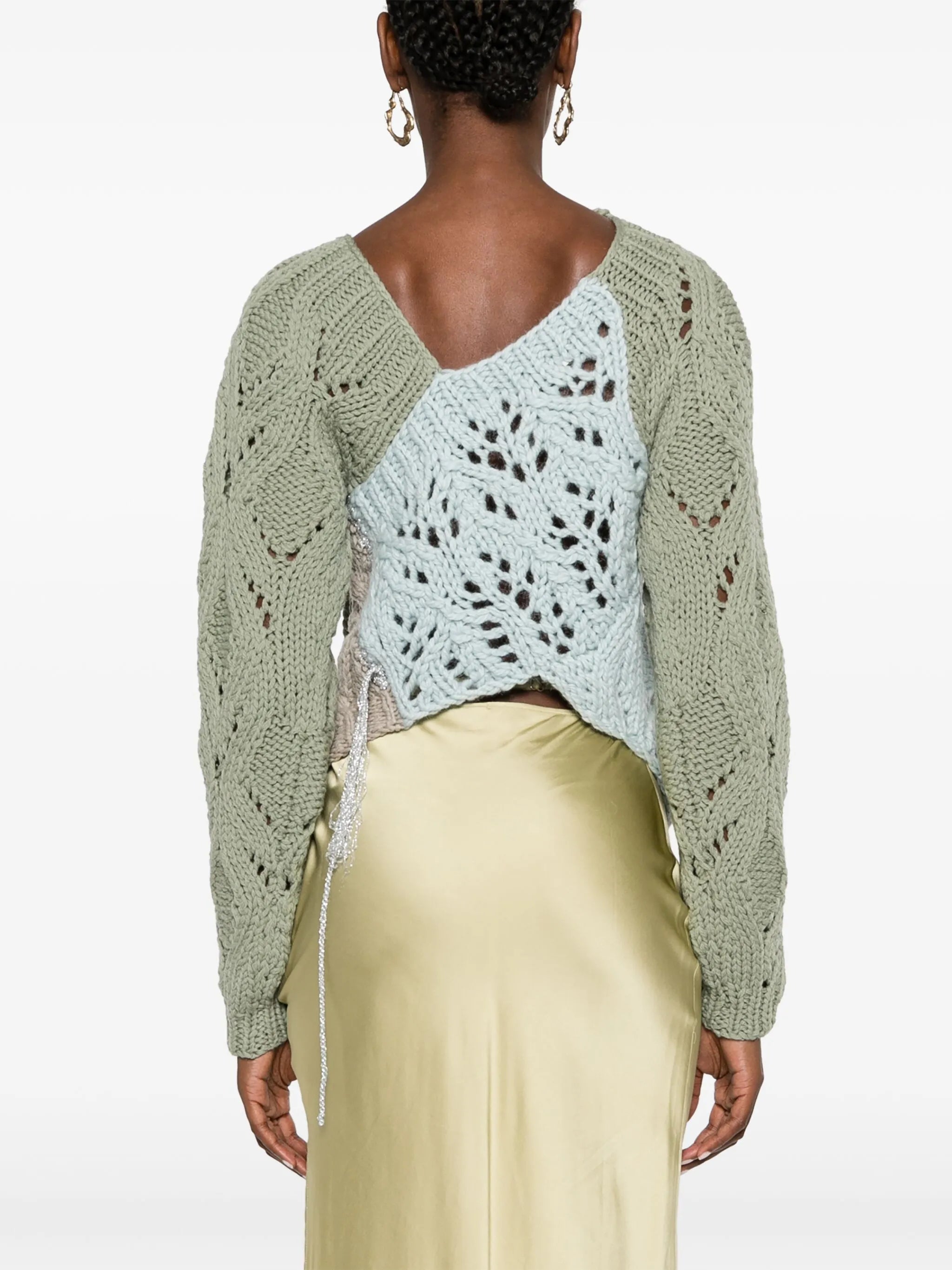 Toula patchwork wool jumper