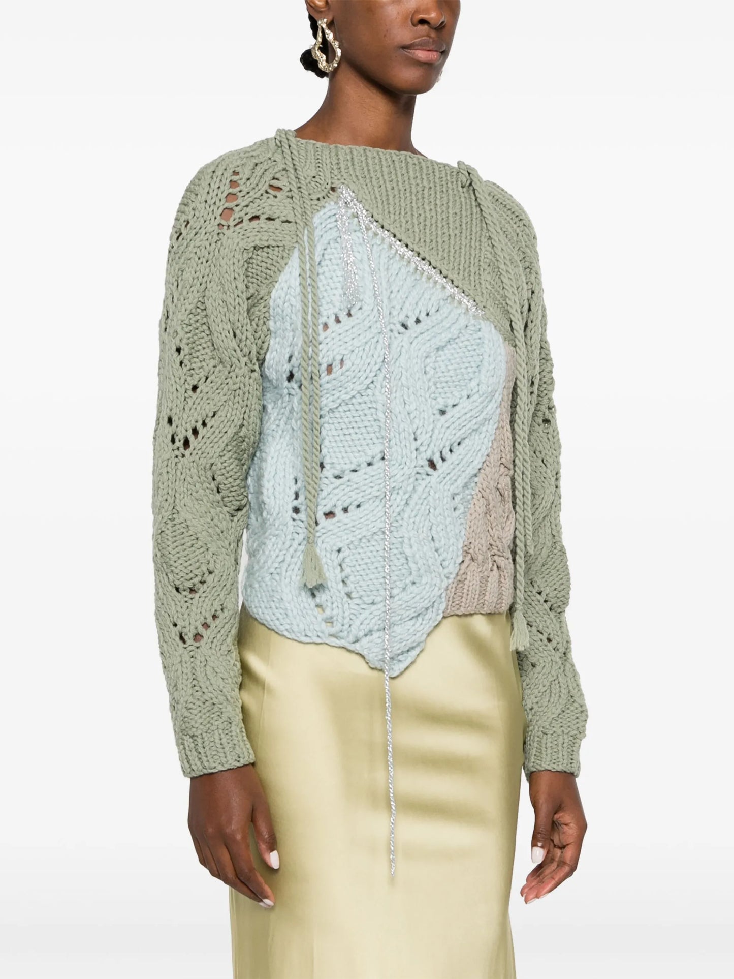 Toula patchwork wool jumper