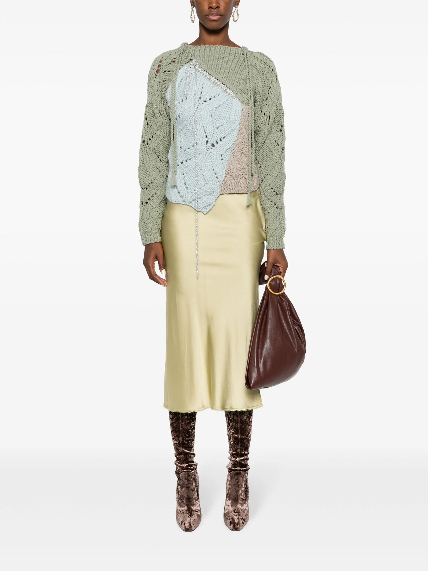 Toula patchwork wool jumper