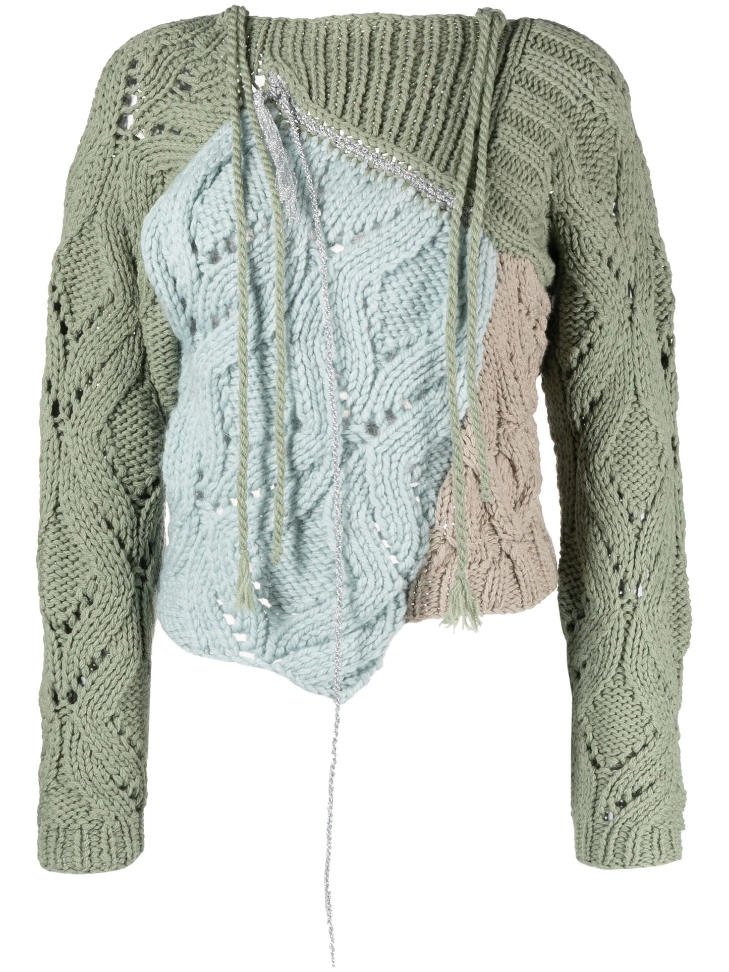 Toula patchwork wool jumper
