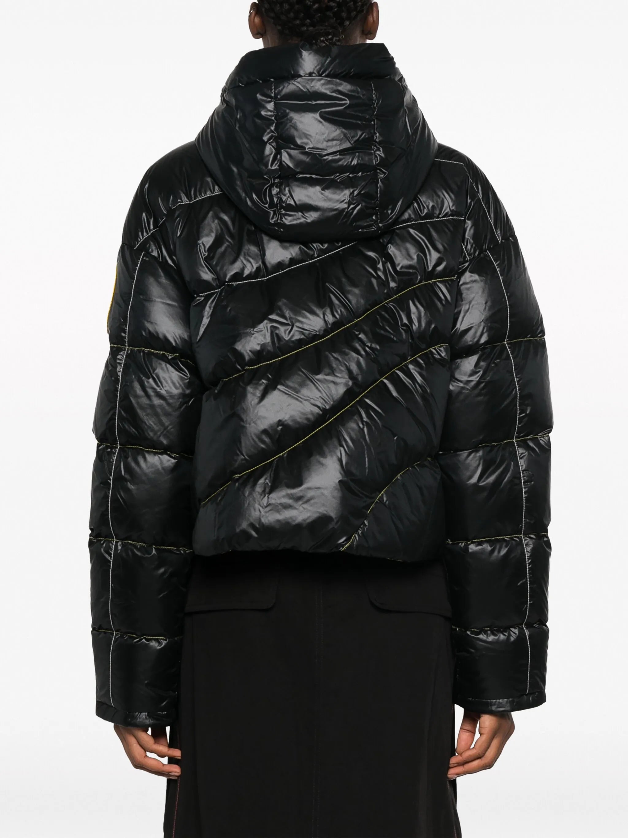 logo-patch down puffer jacket