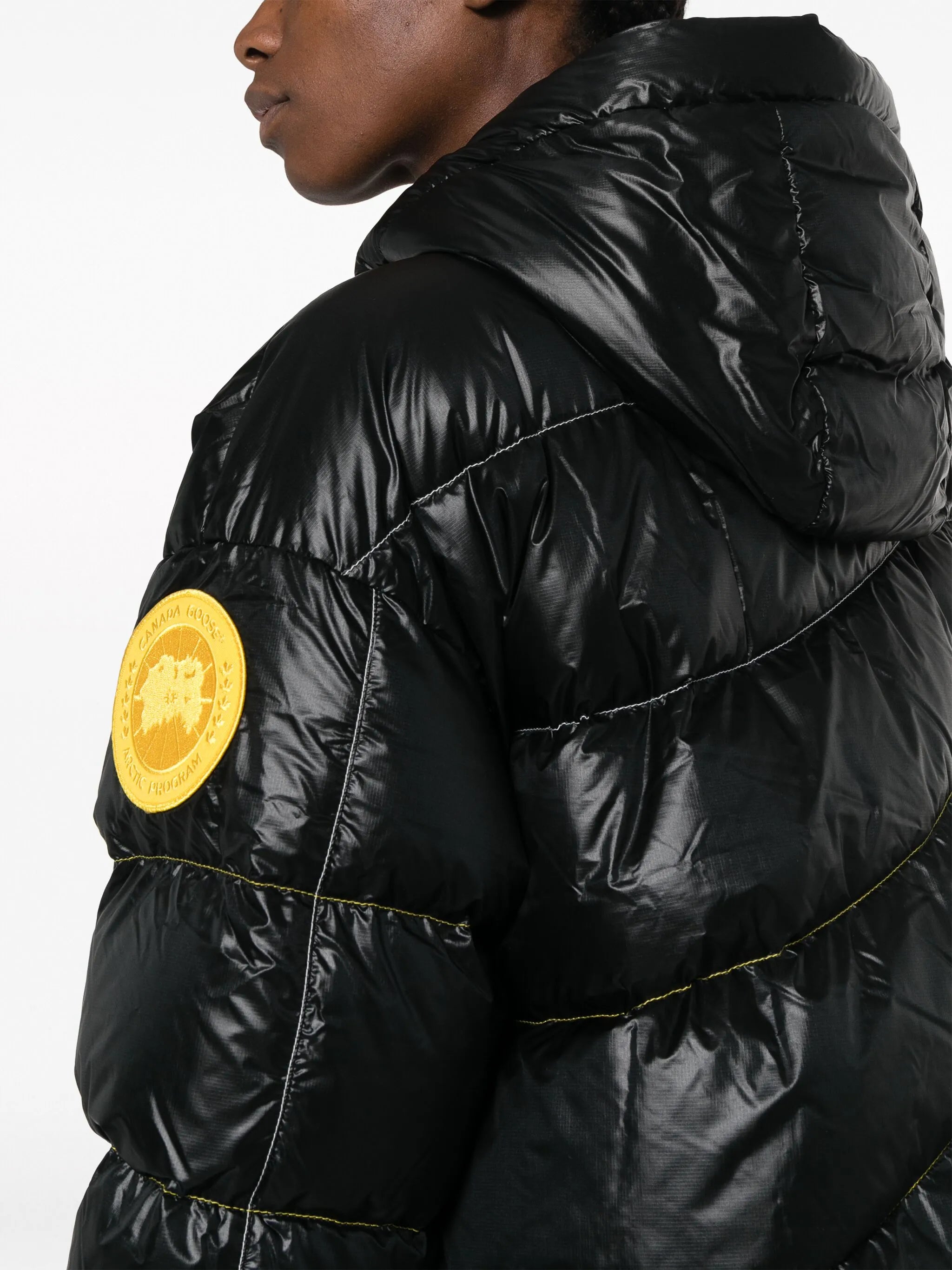 logo-patch down puffer jacket