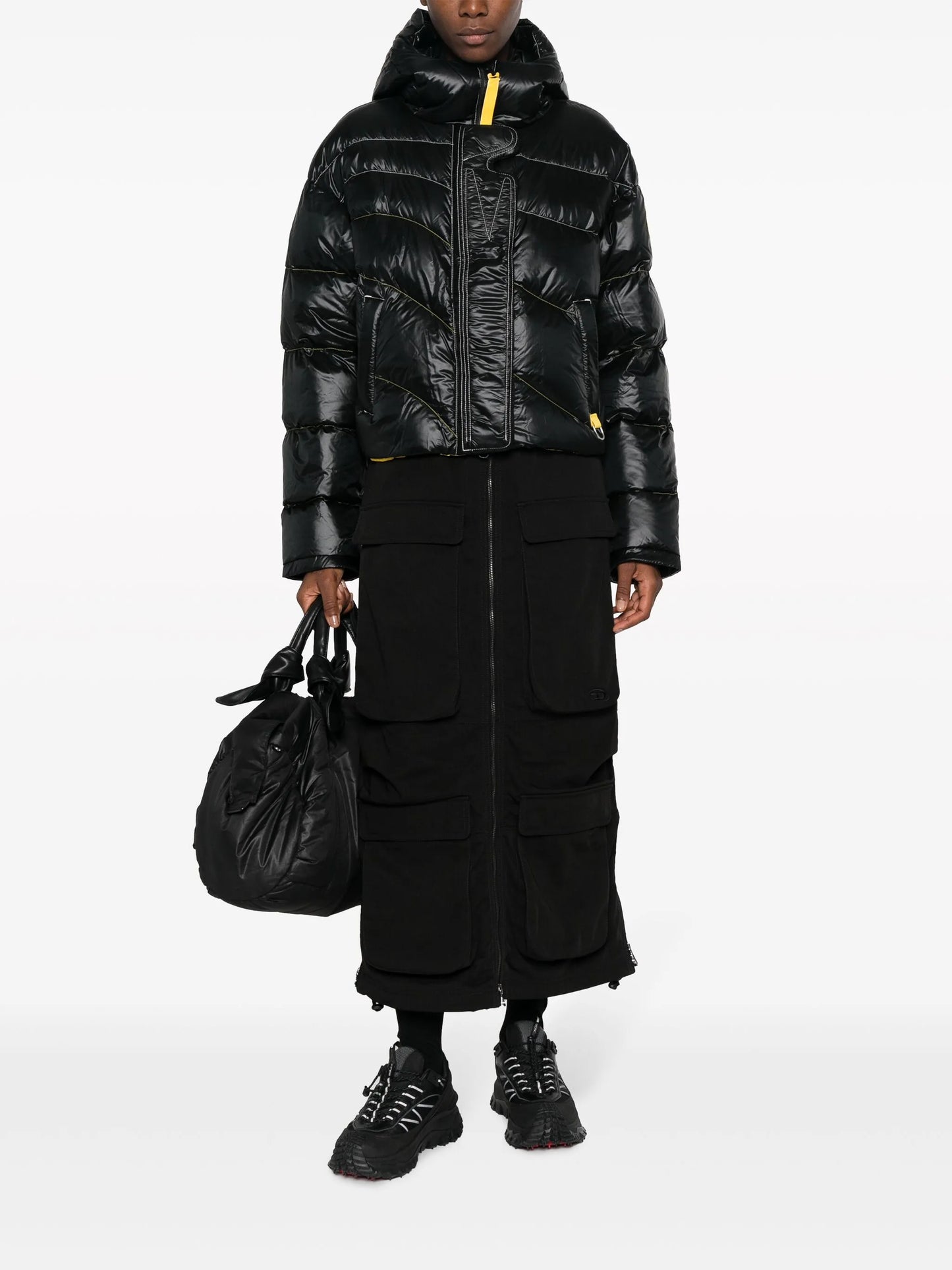 logo-patch down puffer jacket