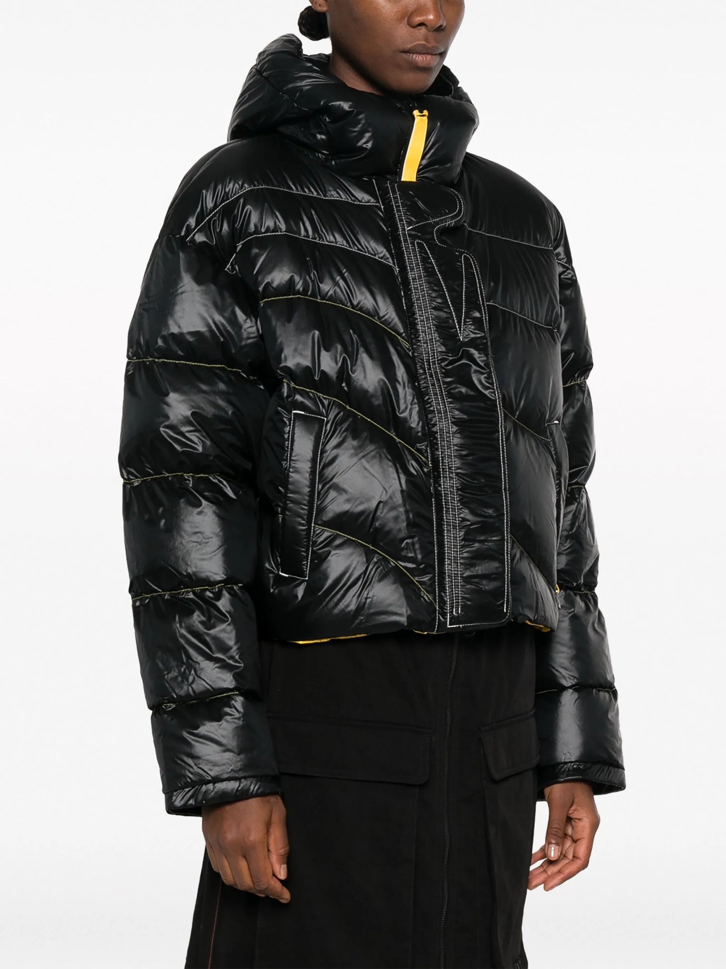 logo-patch down puffer jacket