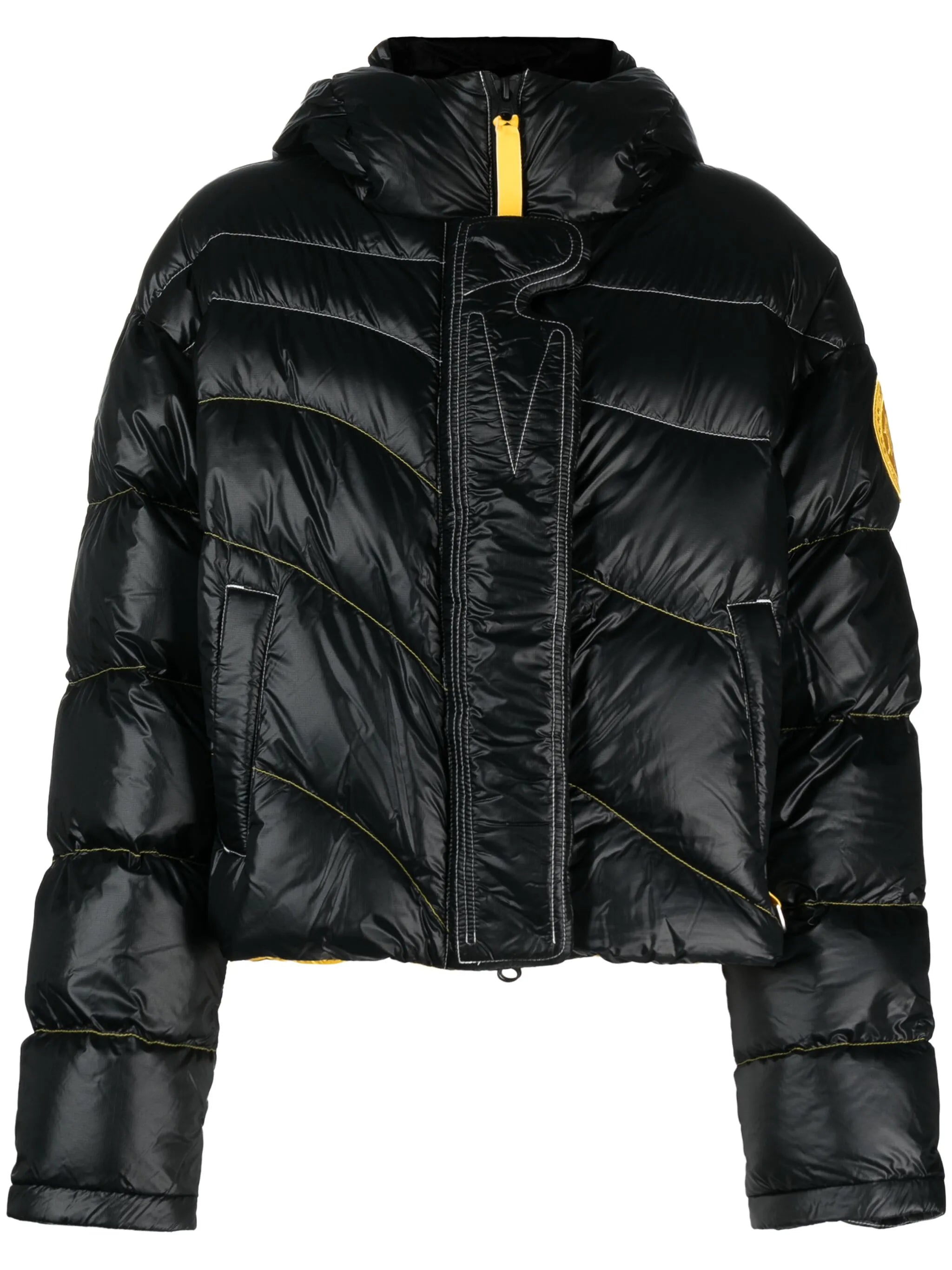 logo-patch down puffer jacket