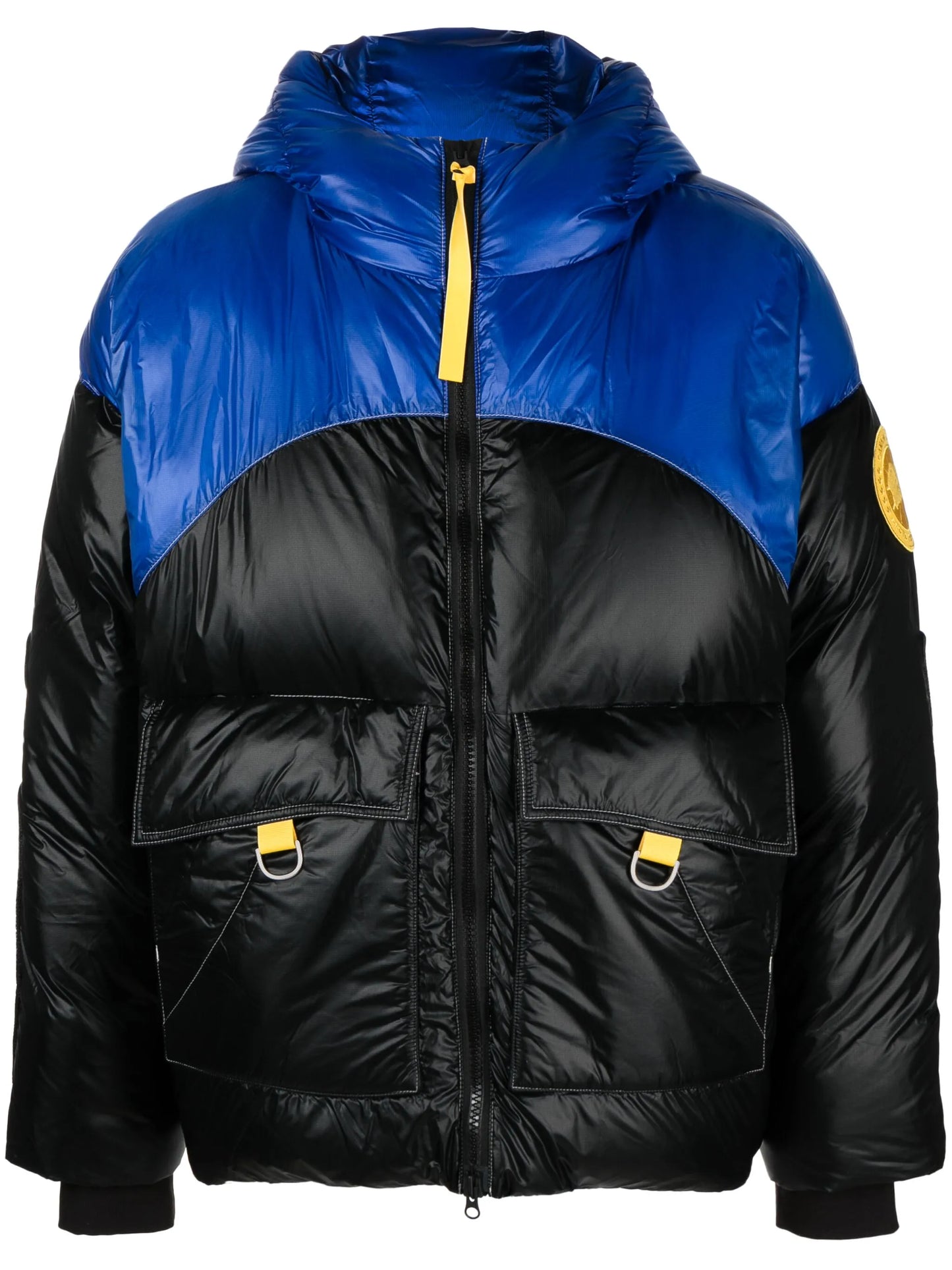 logo-patch padded jacket