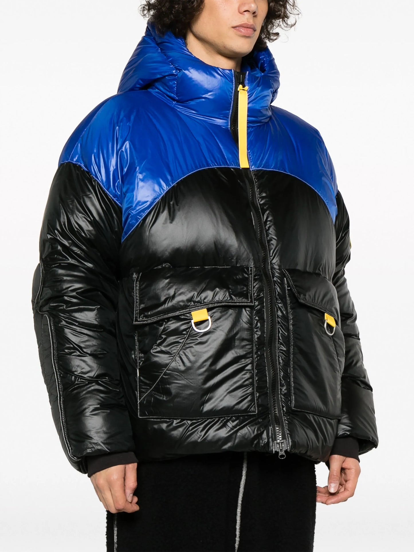 logo-patch padded jacket