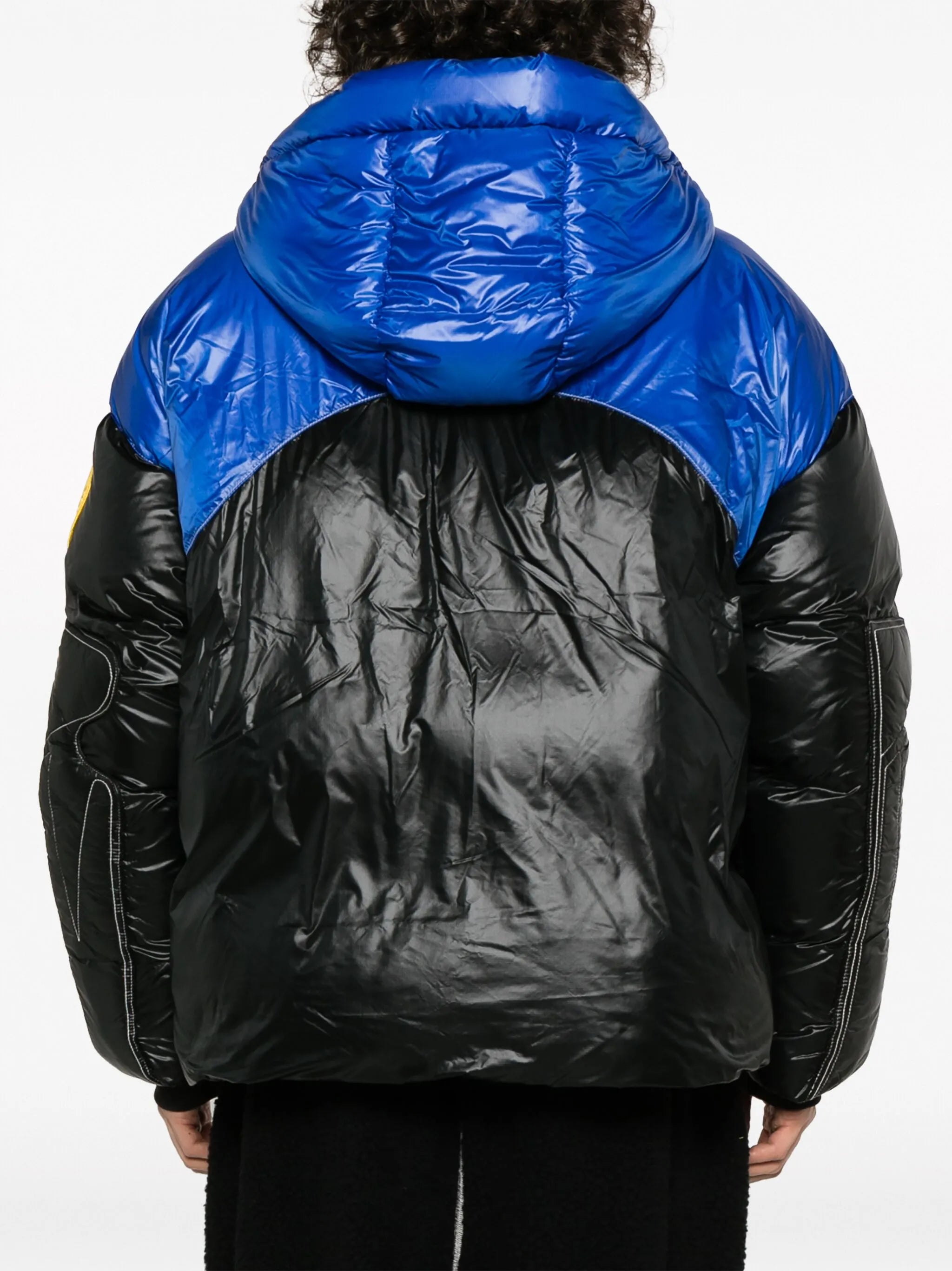 logo-patch padded jacket