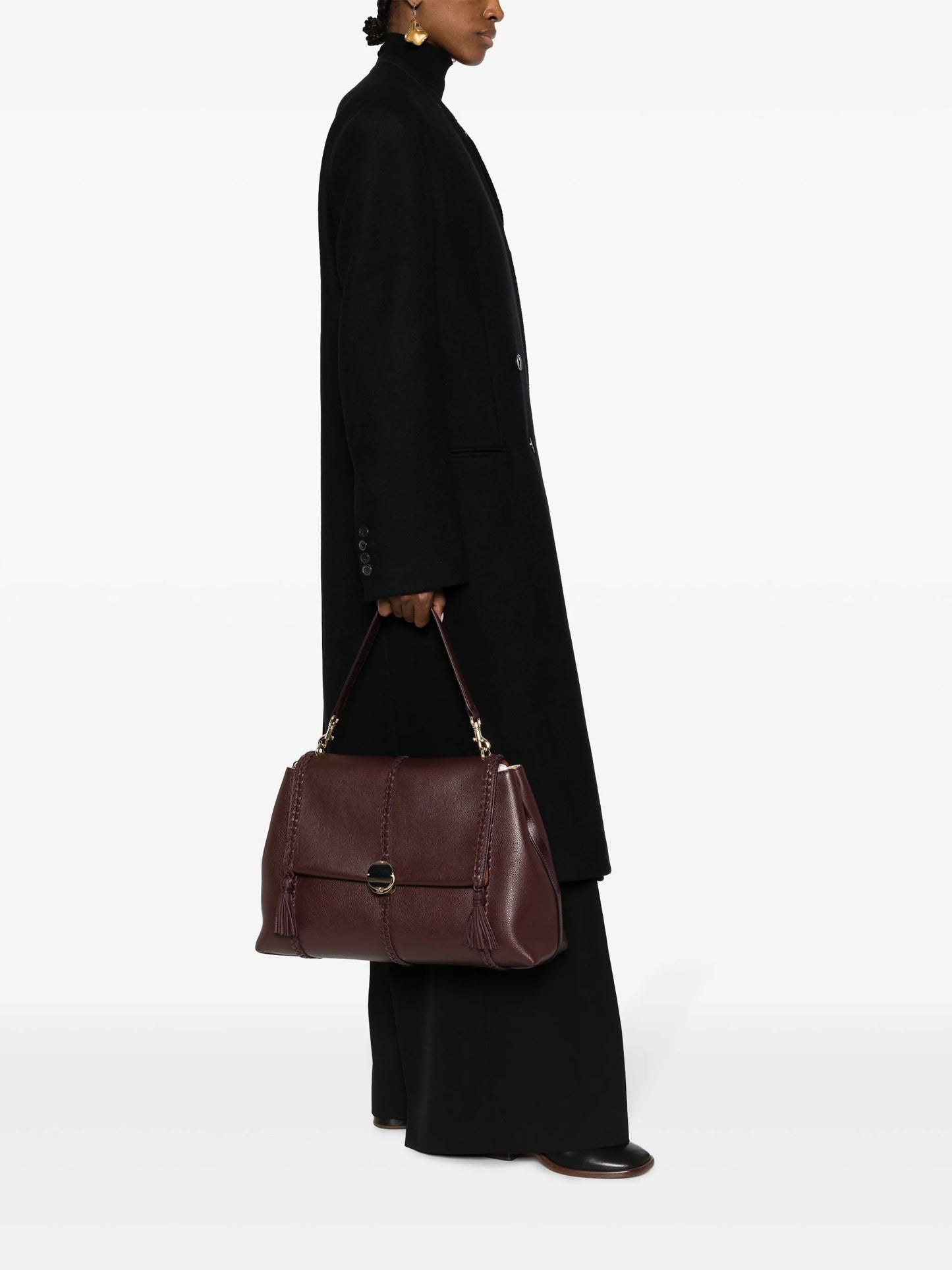 large Penelope leather shoulder bag