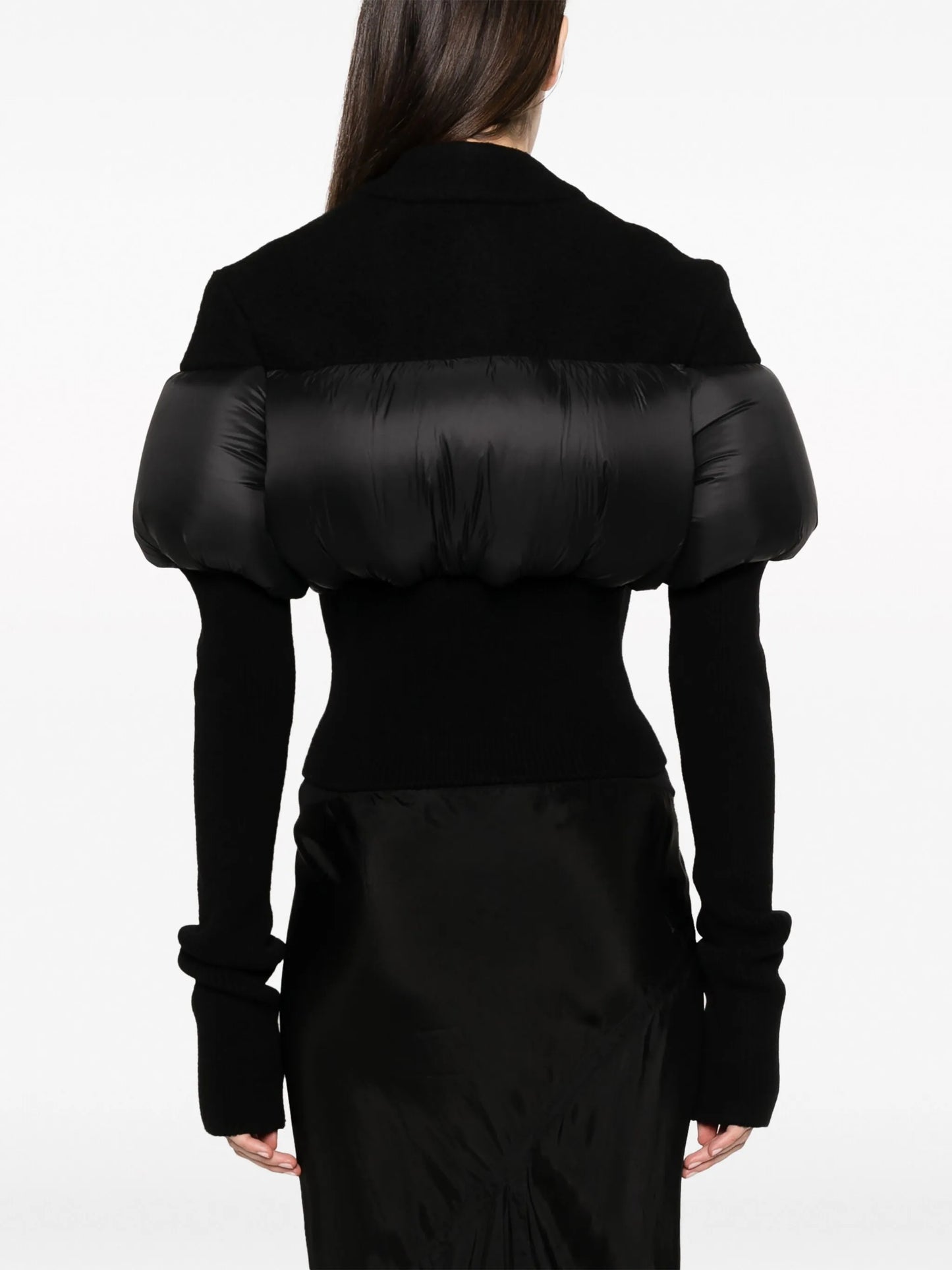 cropped panelled jacket
