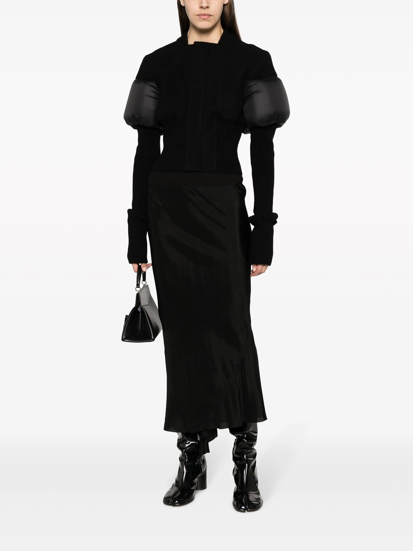 cropped panelled jacket