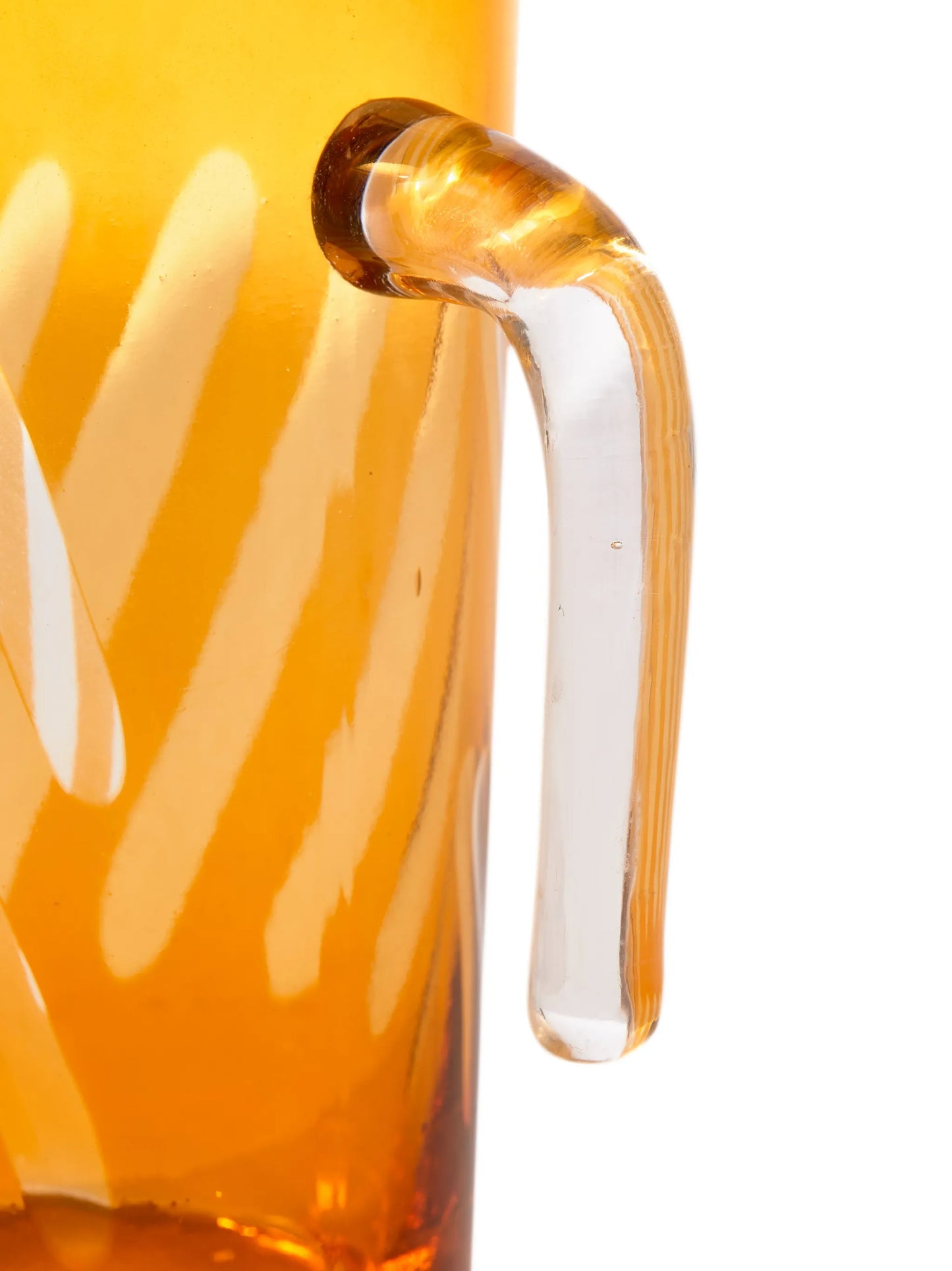 tubular glass pitcher