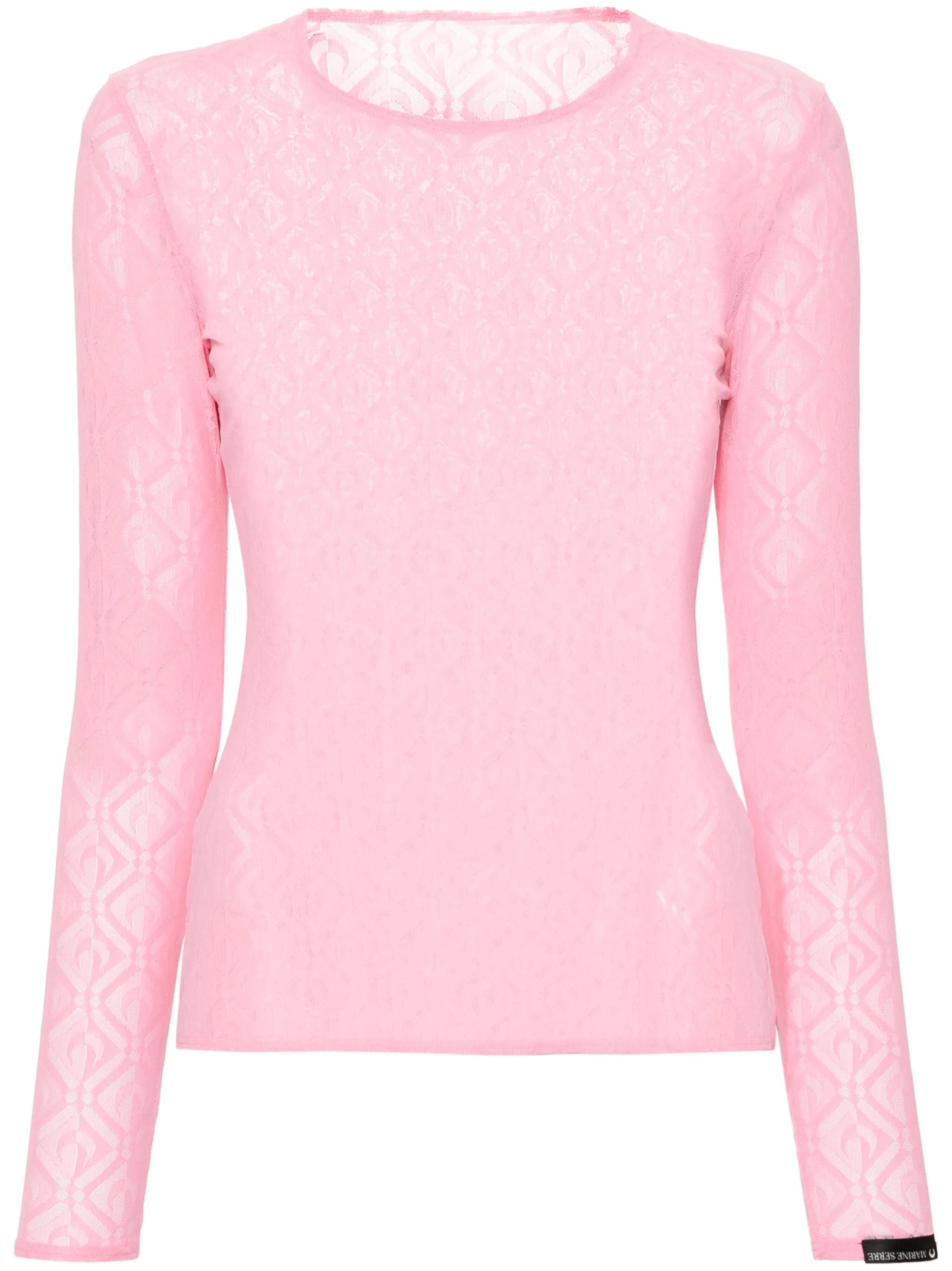 Moon Diamant-jacquard top