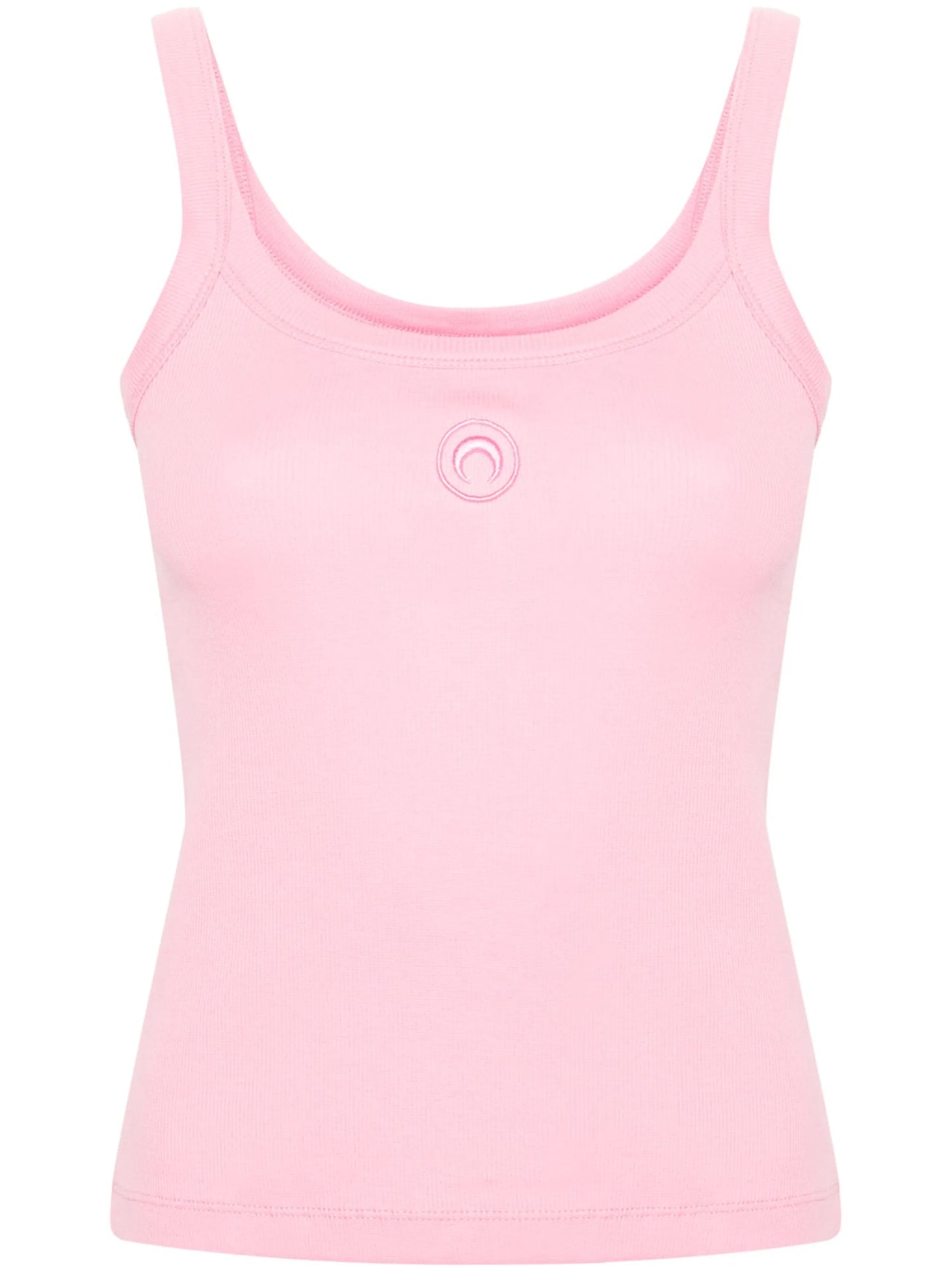 logo-embroidered tank top