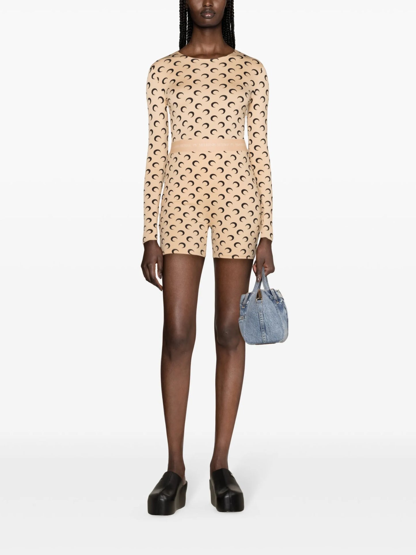 moon jersey mini shorts
