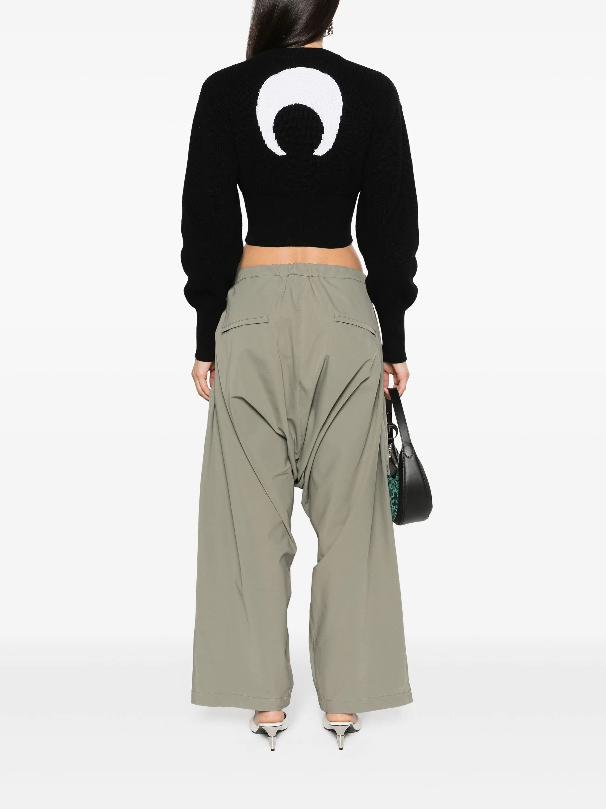 Core-knit ribbed jumper