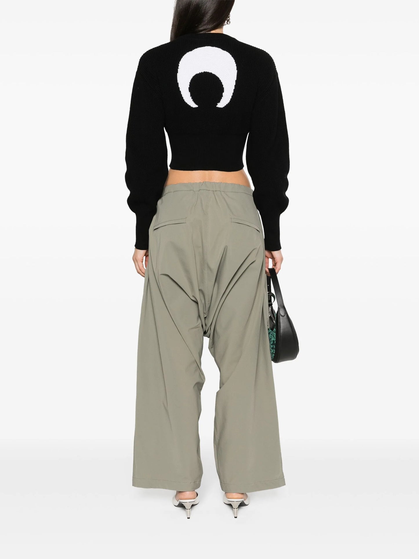 Core-knit ribbed jumper