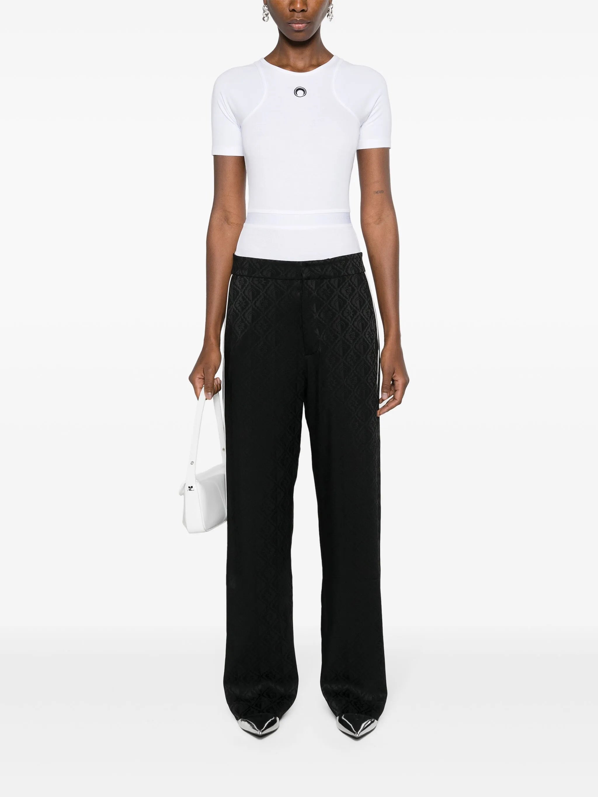 Moon Diamant-jacquard trousers