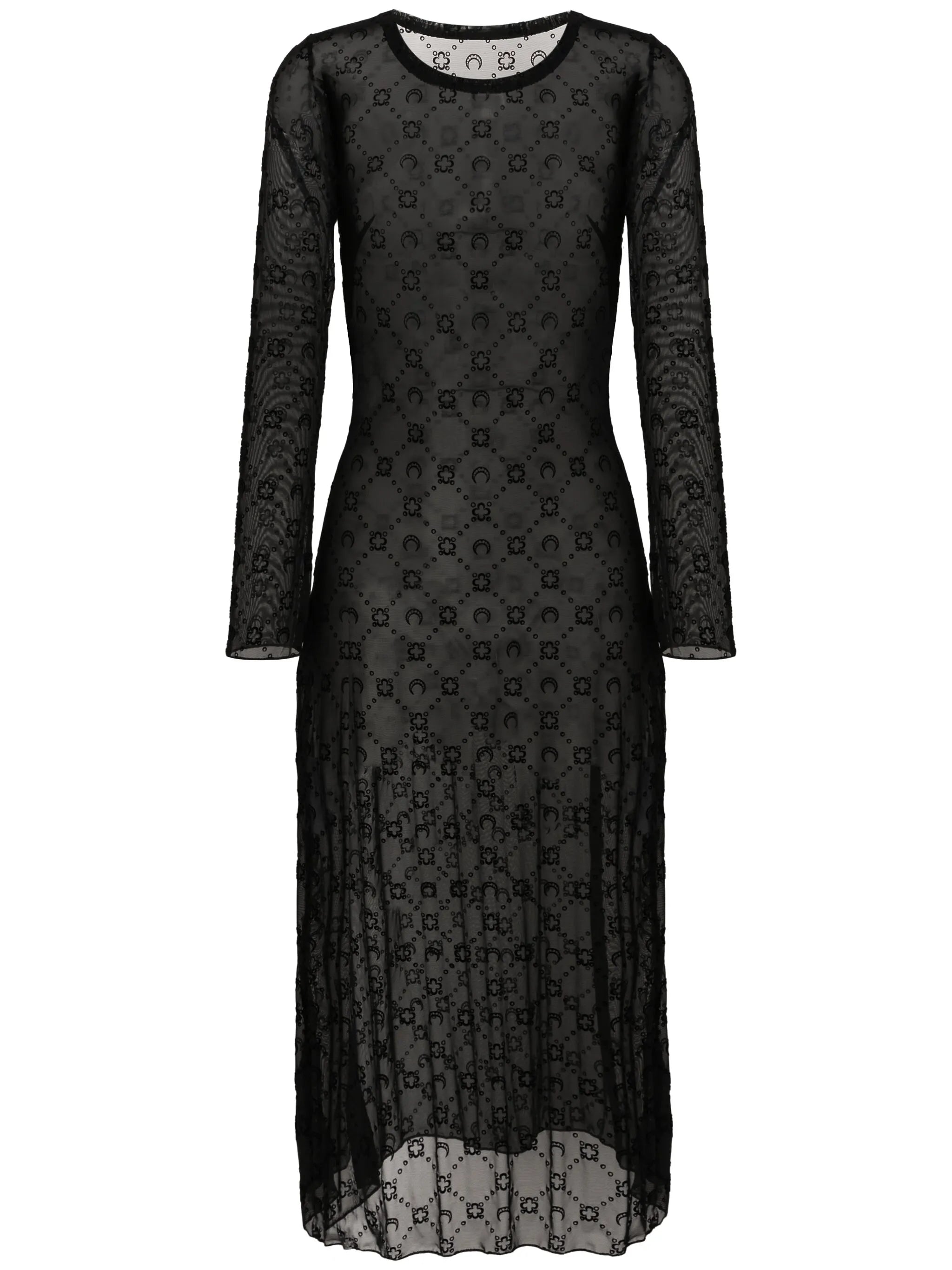 Moonogram mesh dress