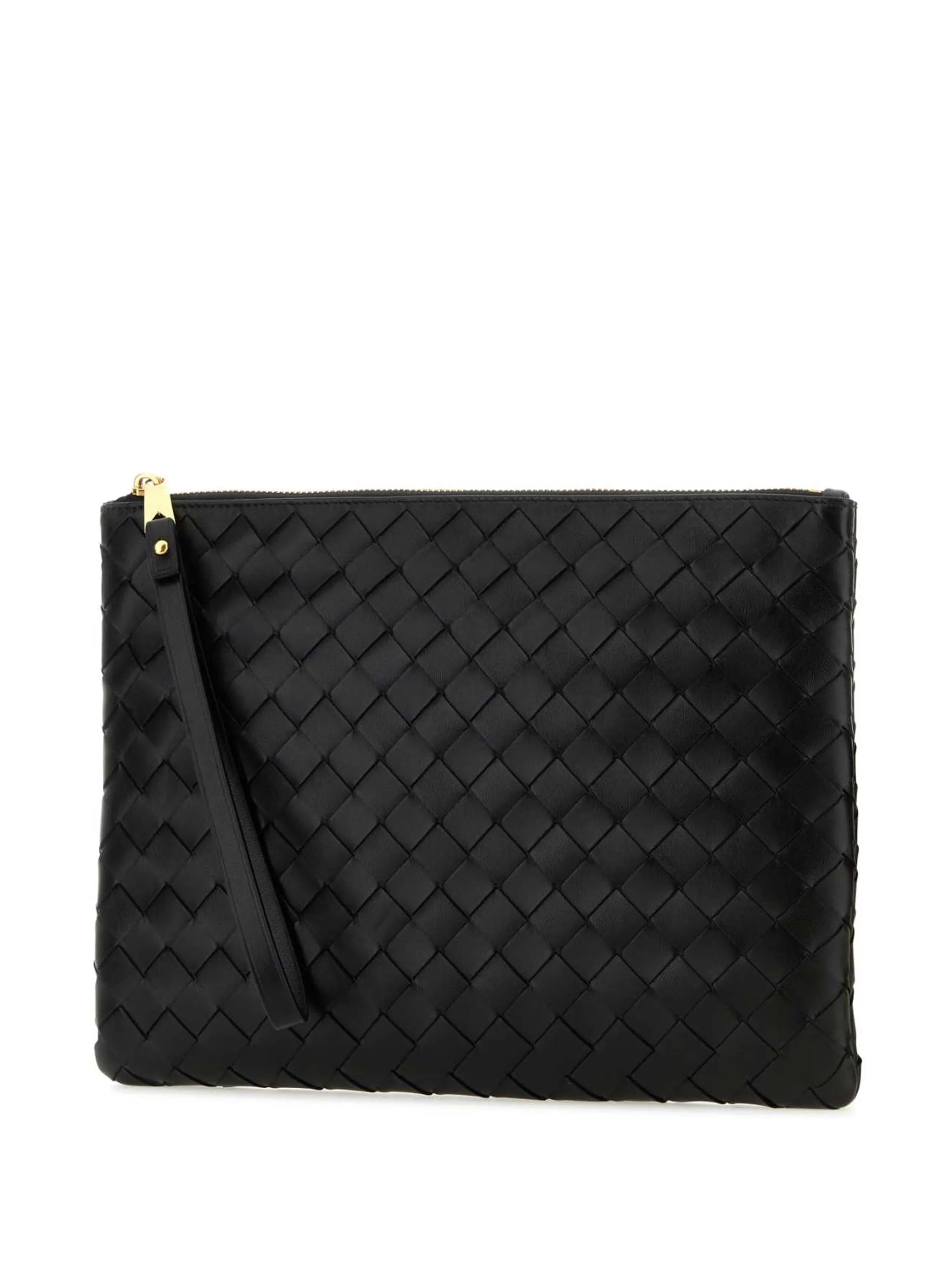 medium Intrecciato leather pouch