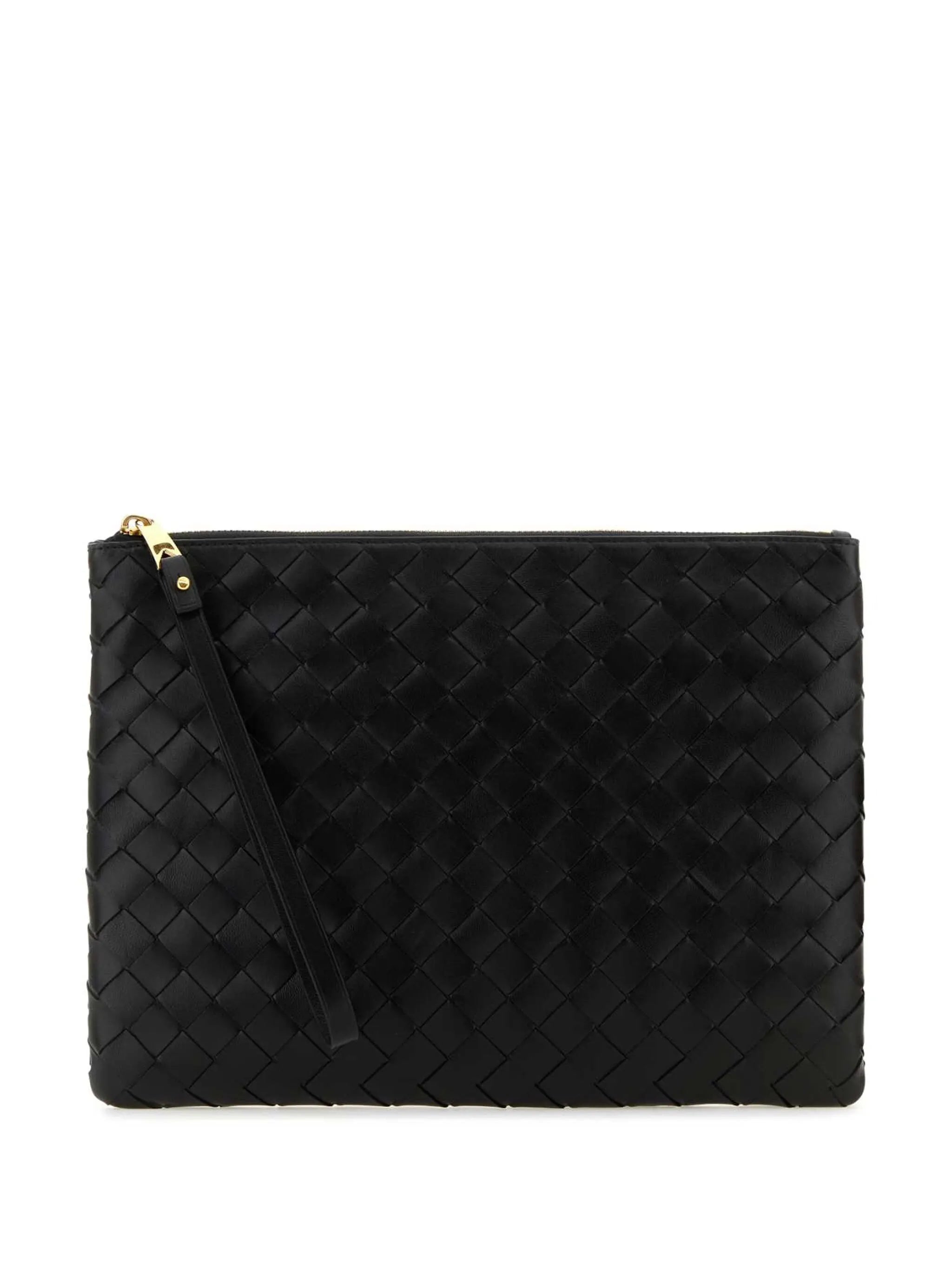 medium Intrecciato leather pouch