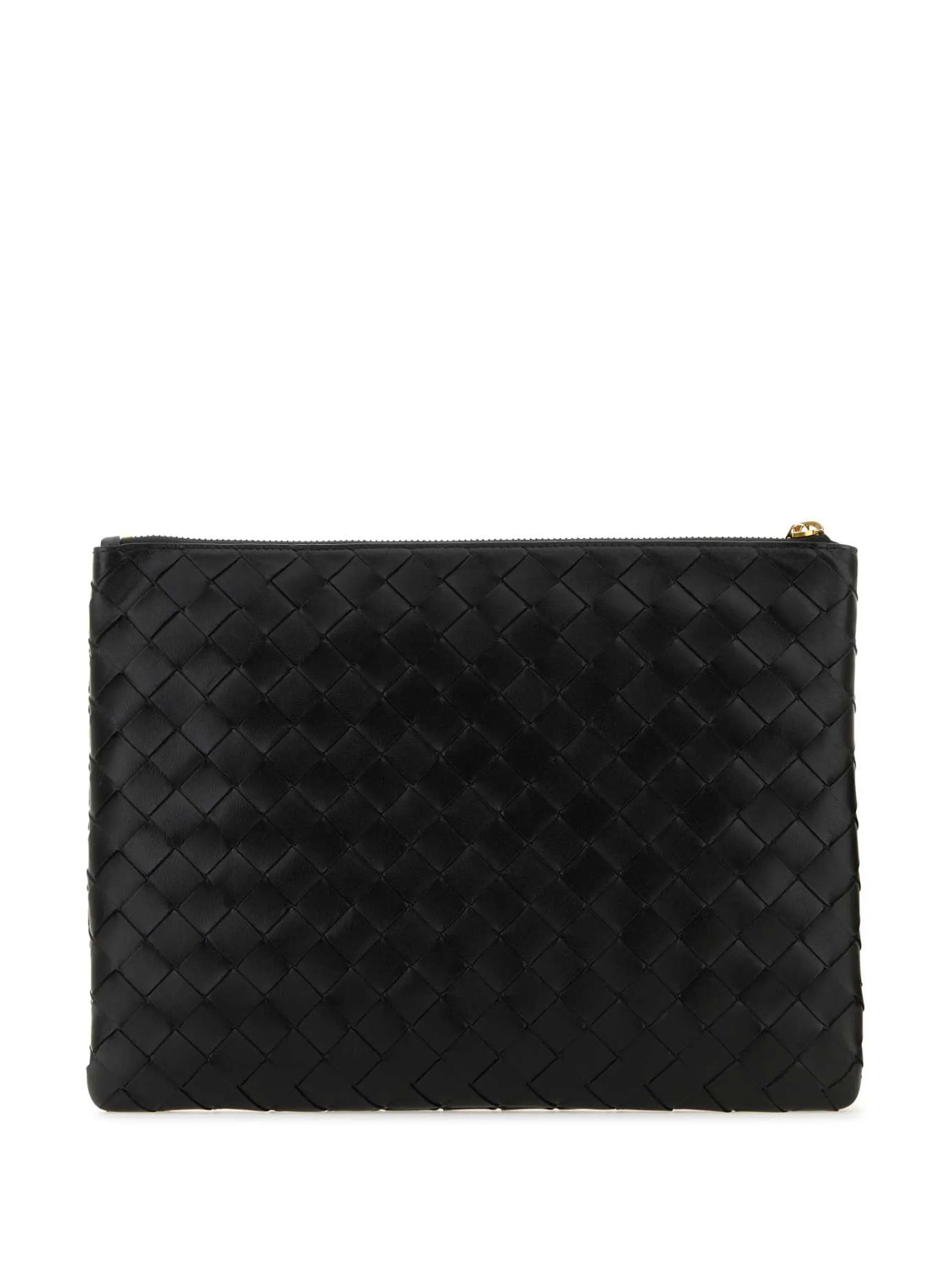 medium Intrecciato leather pouch