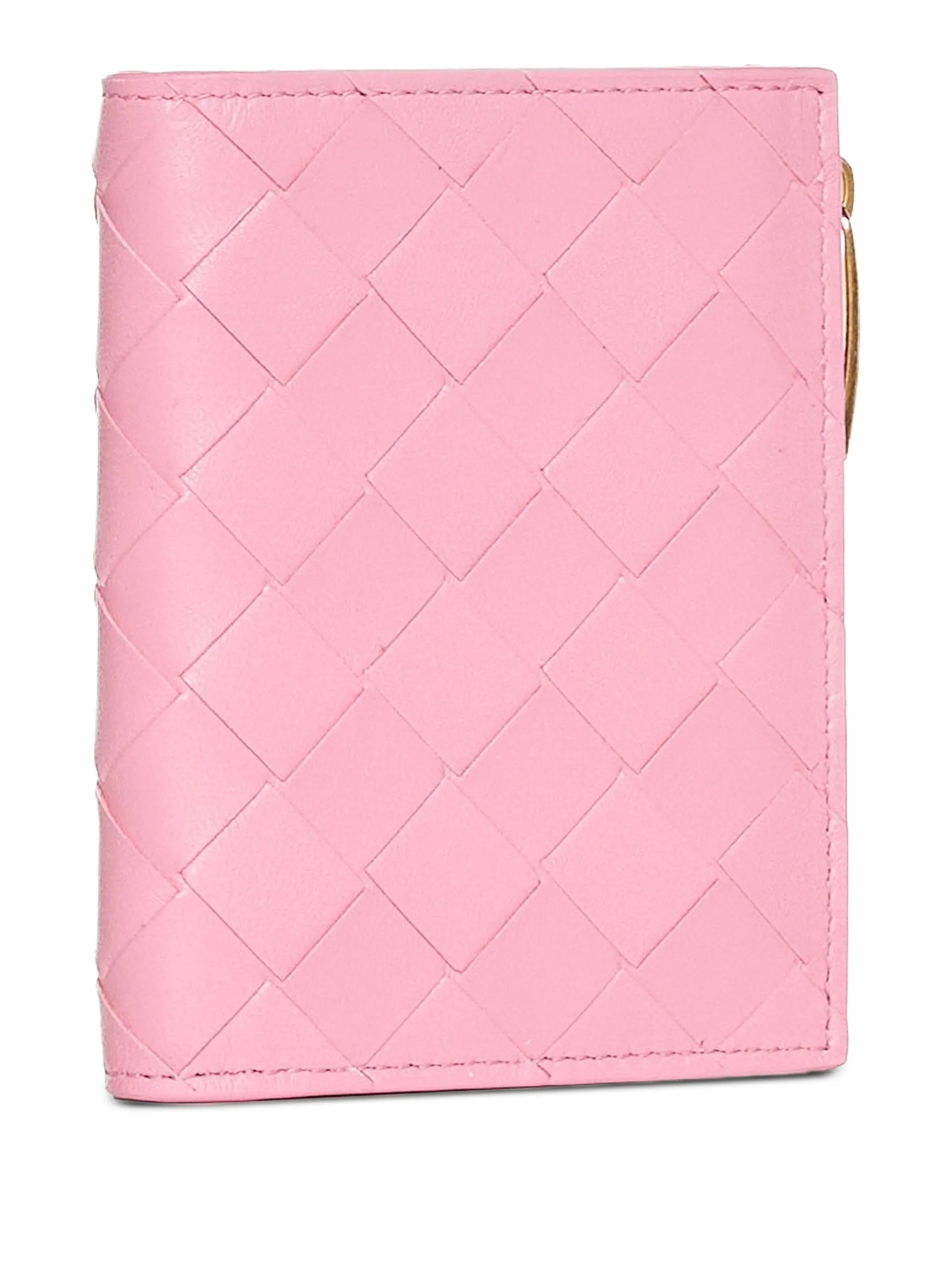 Intrecciato leather bi-fold wallet