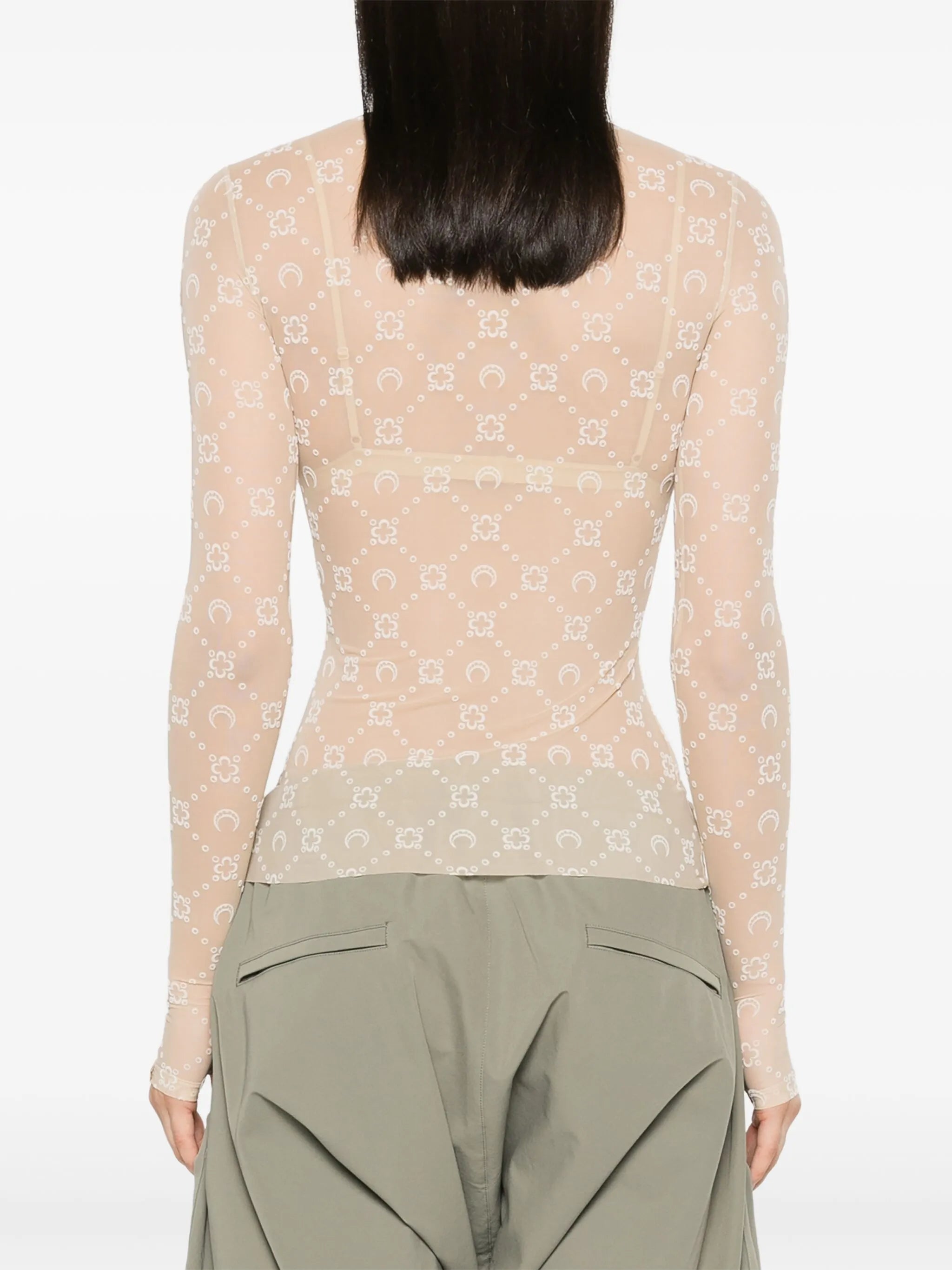 Crescent Moon mesh T-shirt