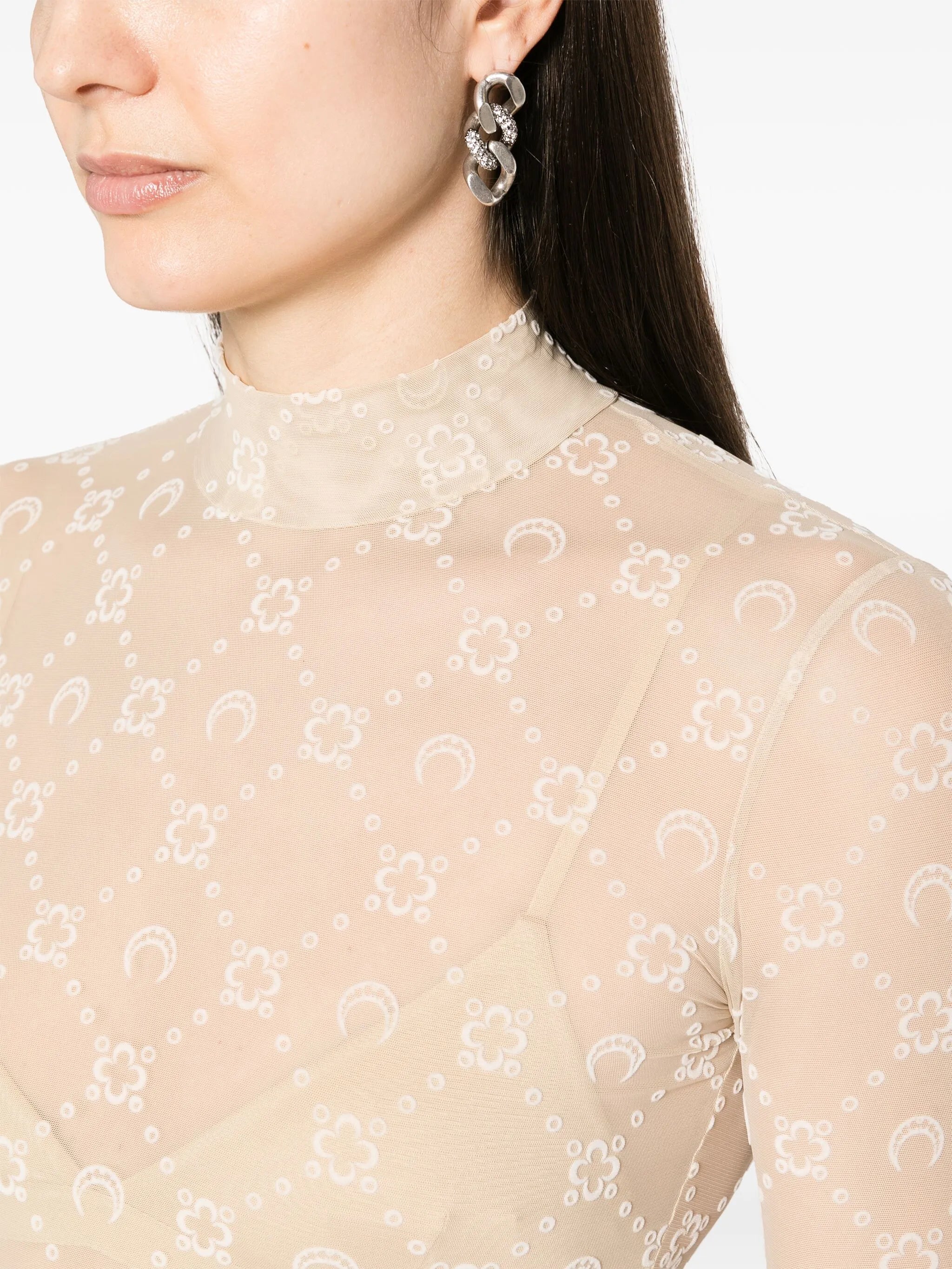 Crescent Moon mesh T-shirt