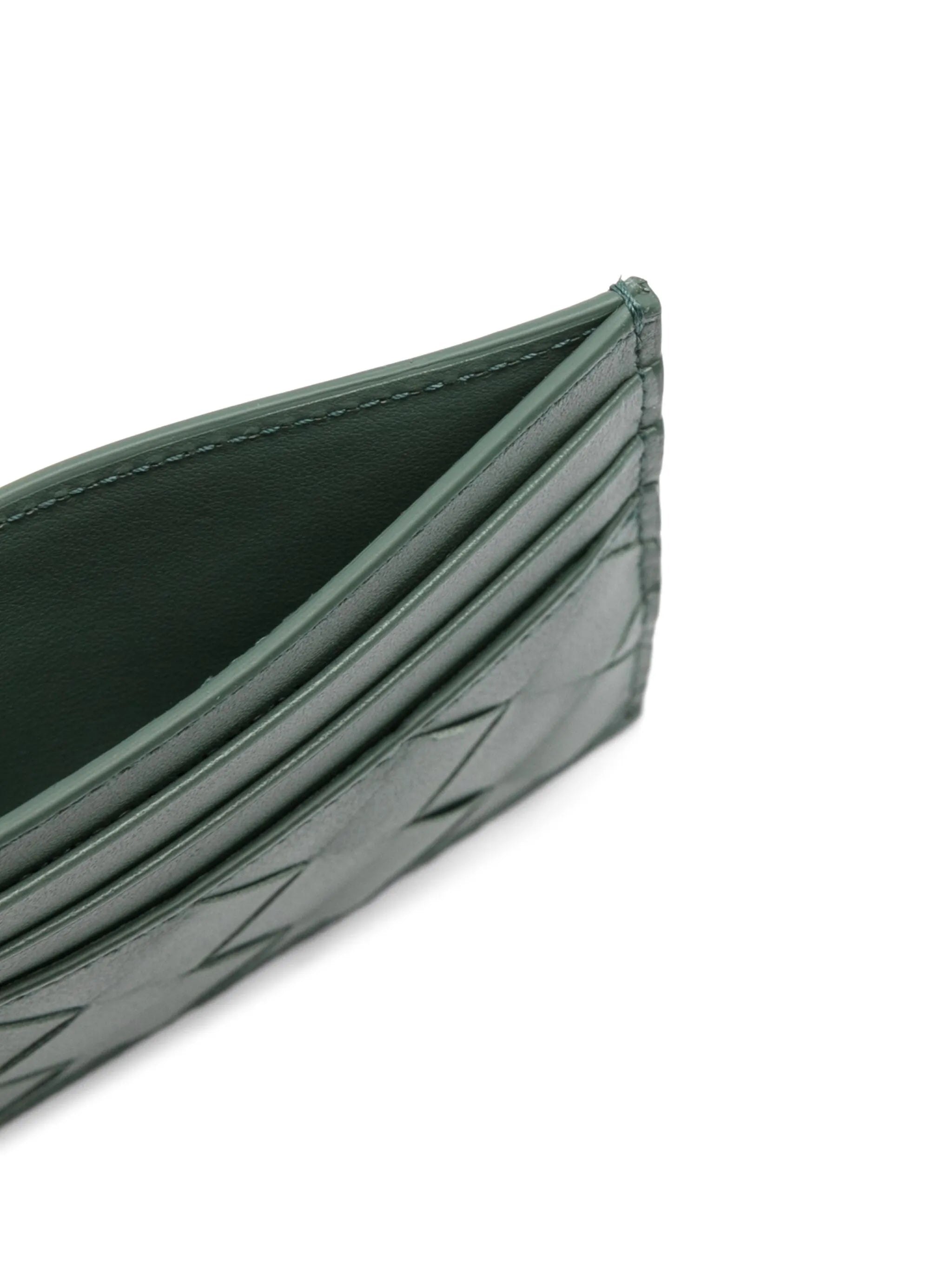 Intrecciato card holder