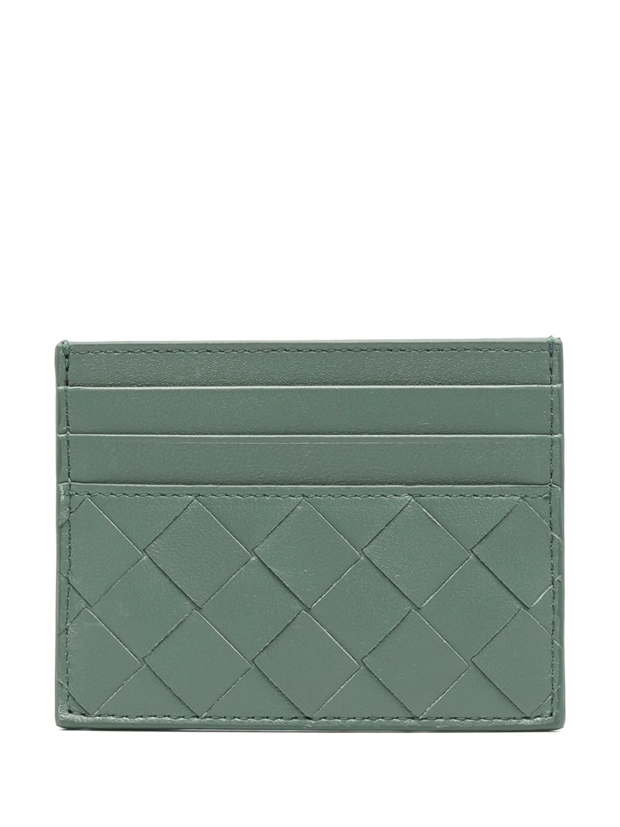 Intrecciato card holder