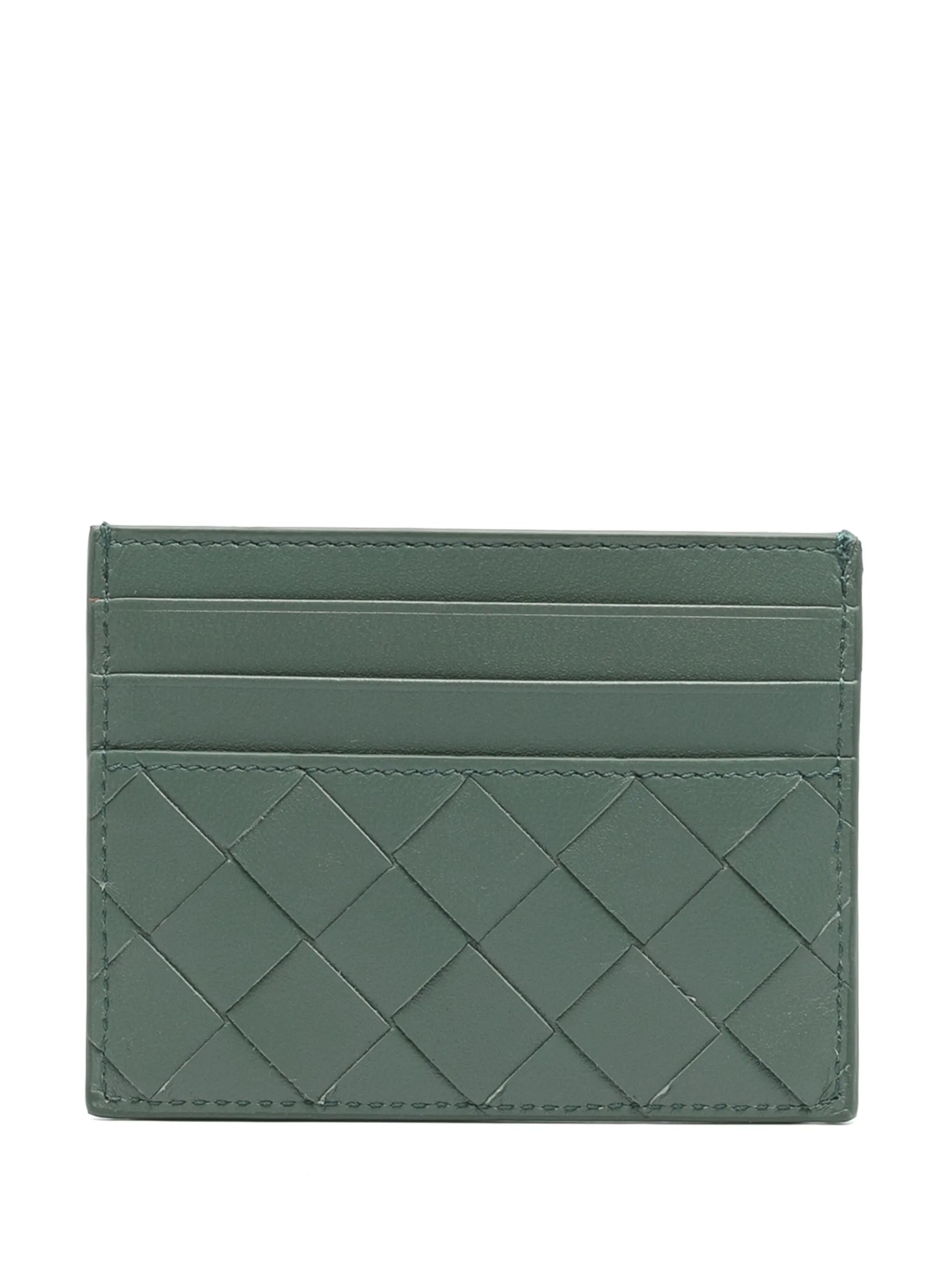 Intrecciato card holder