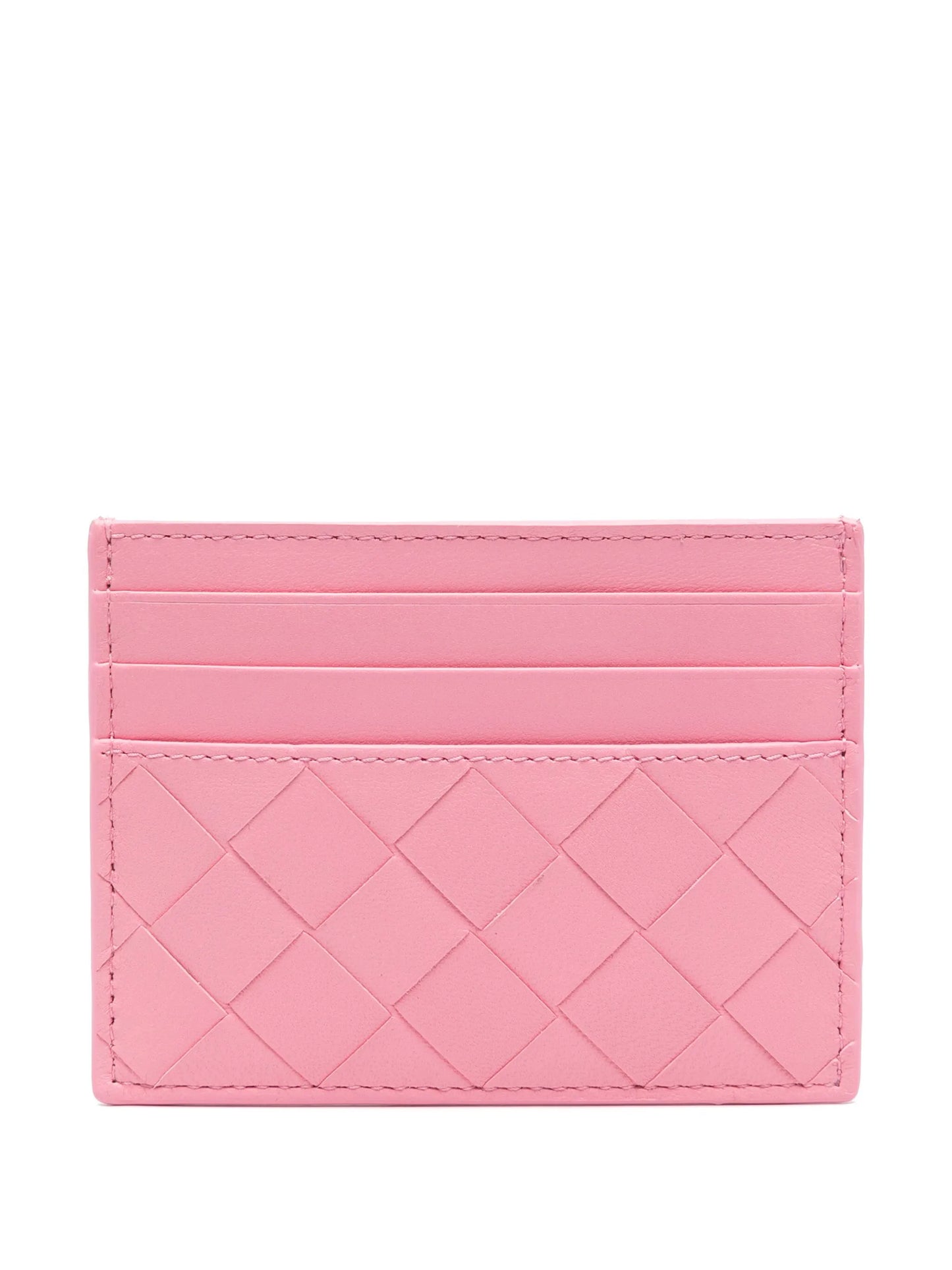 Intrecciato leather cardholder