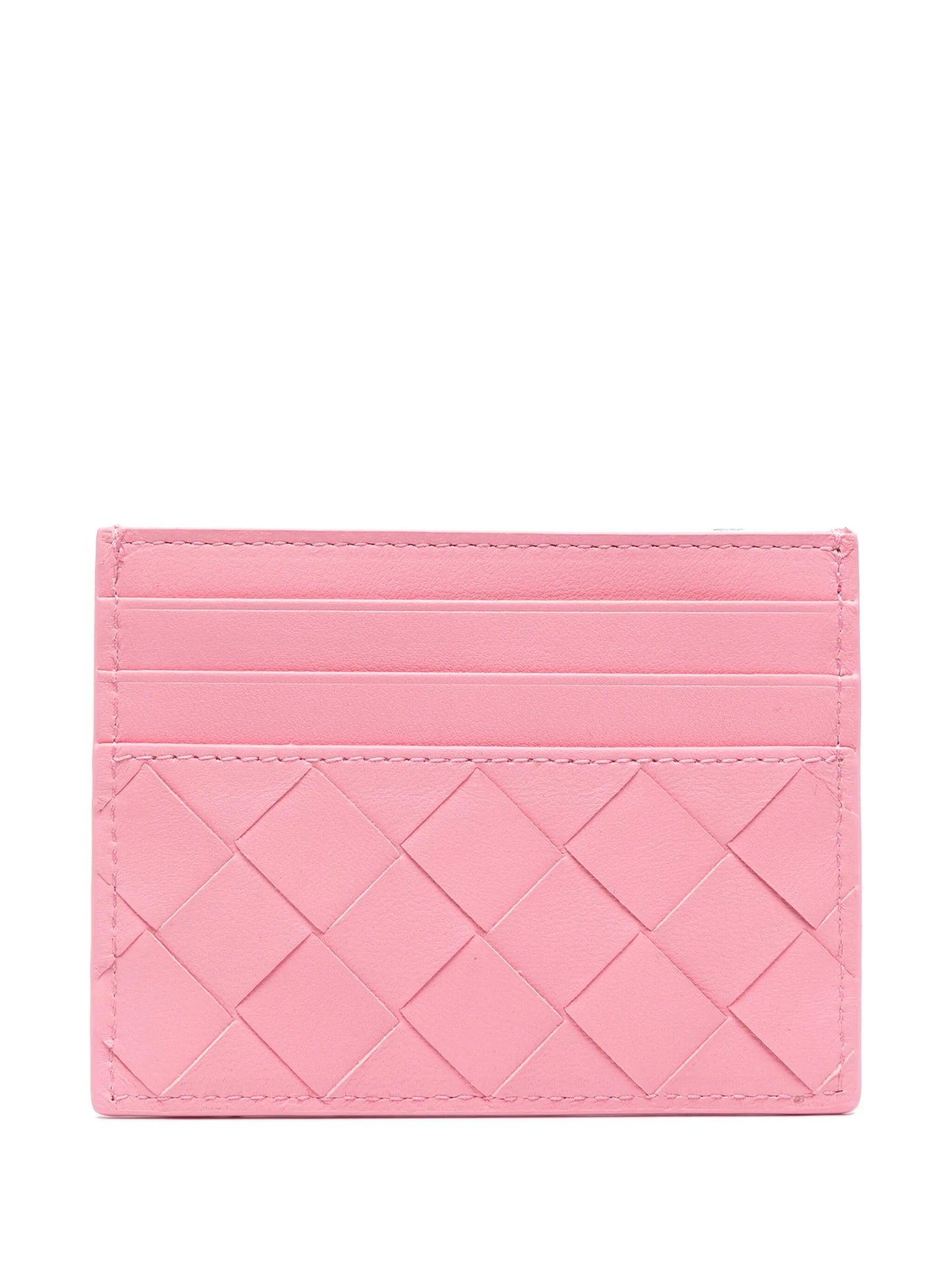 Intrecciato leather cardholder