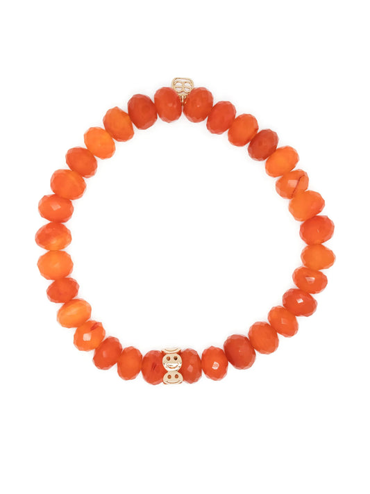 14kt yellow gold Pure Happy carnelian bracelet