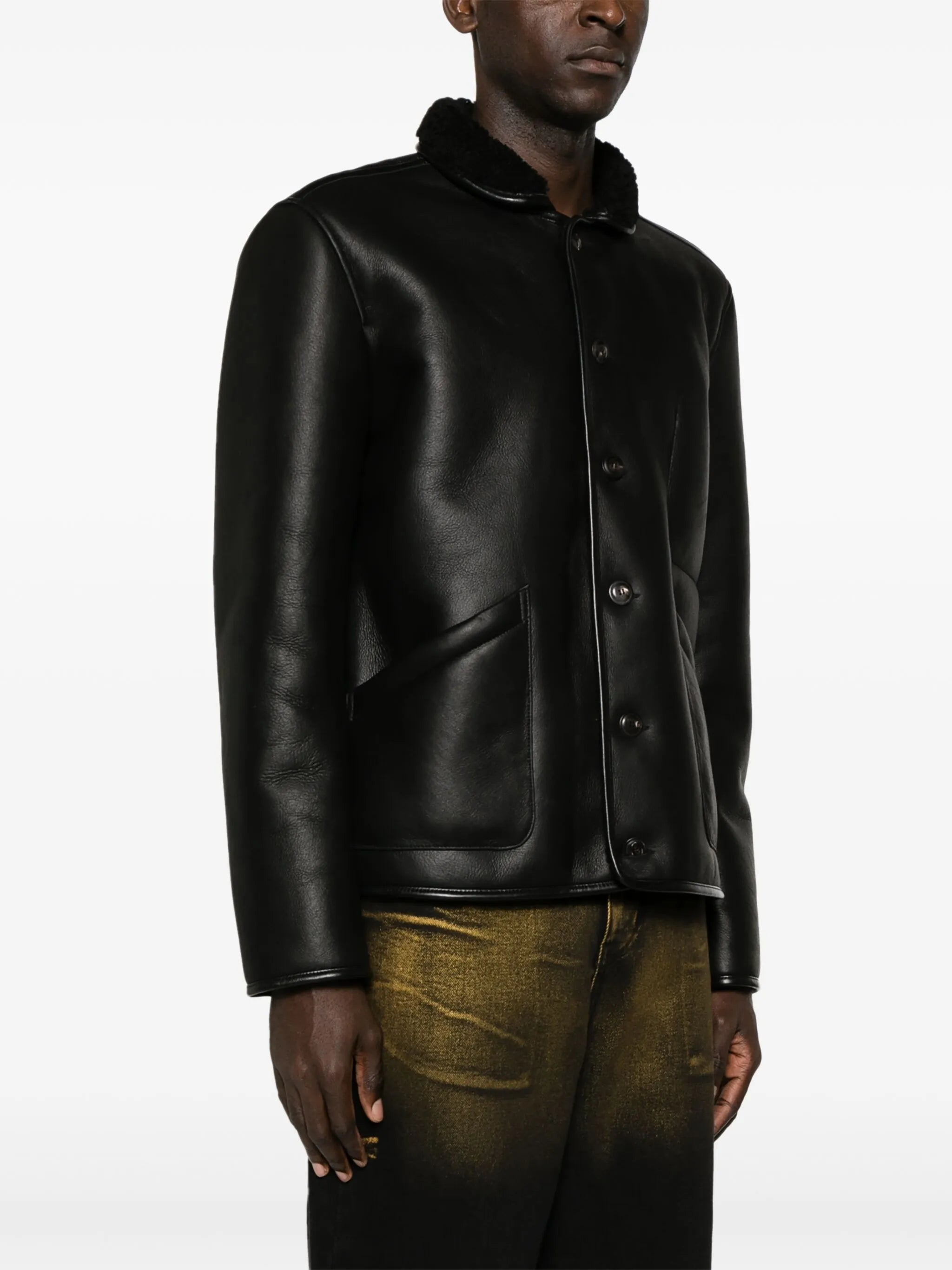 Brainticket leather jacket