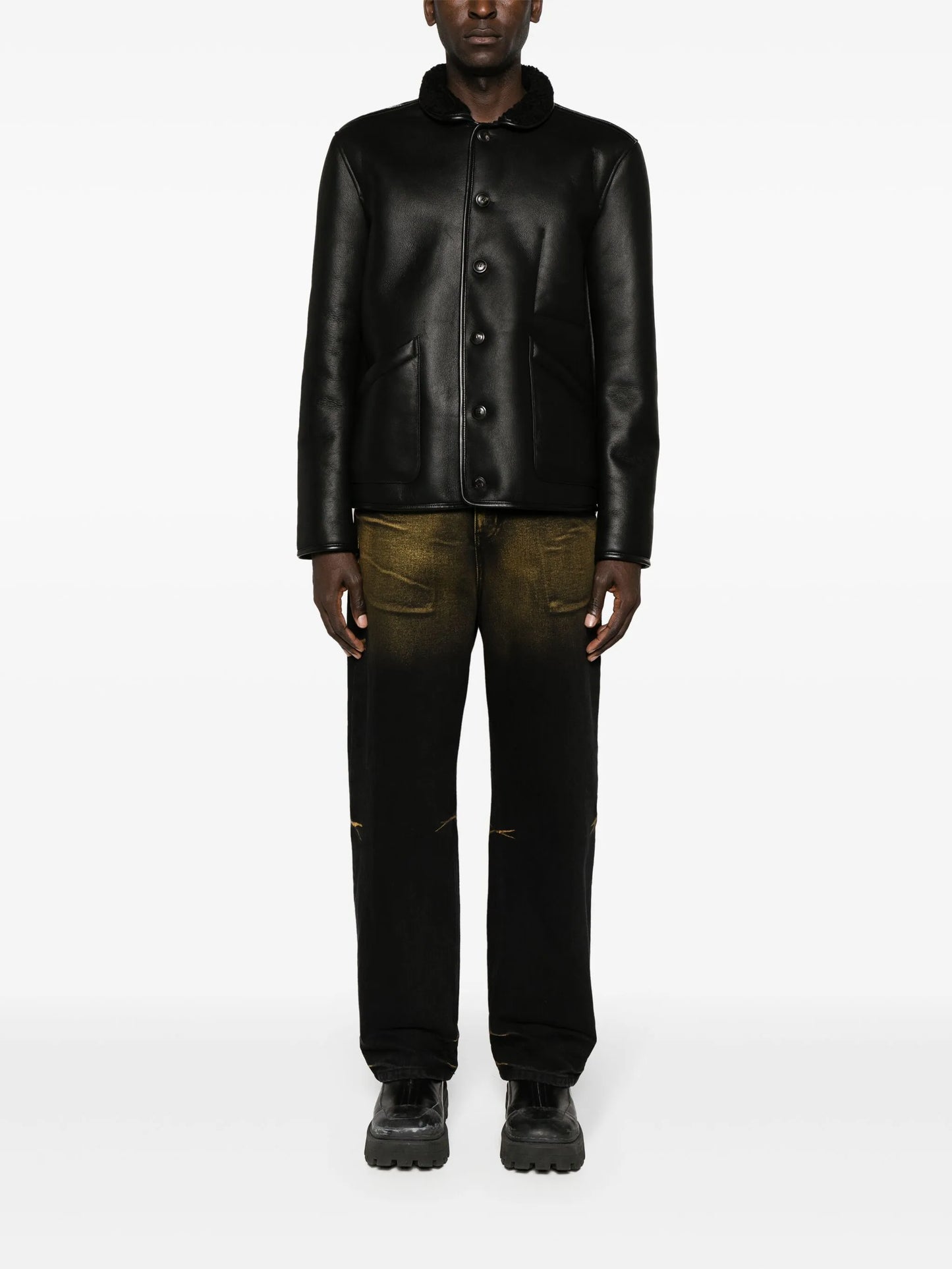 Brainticket leather jacket
