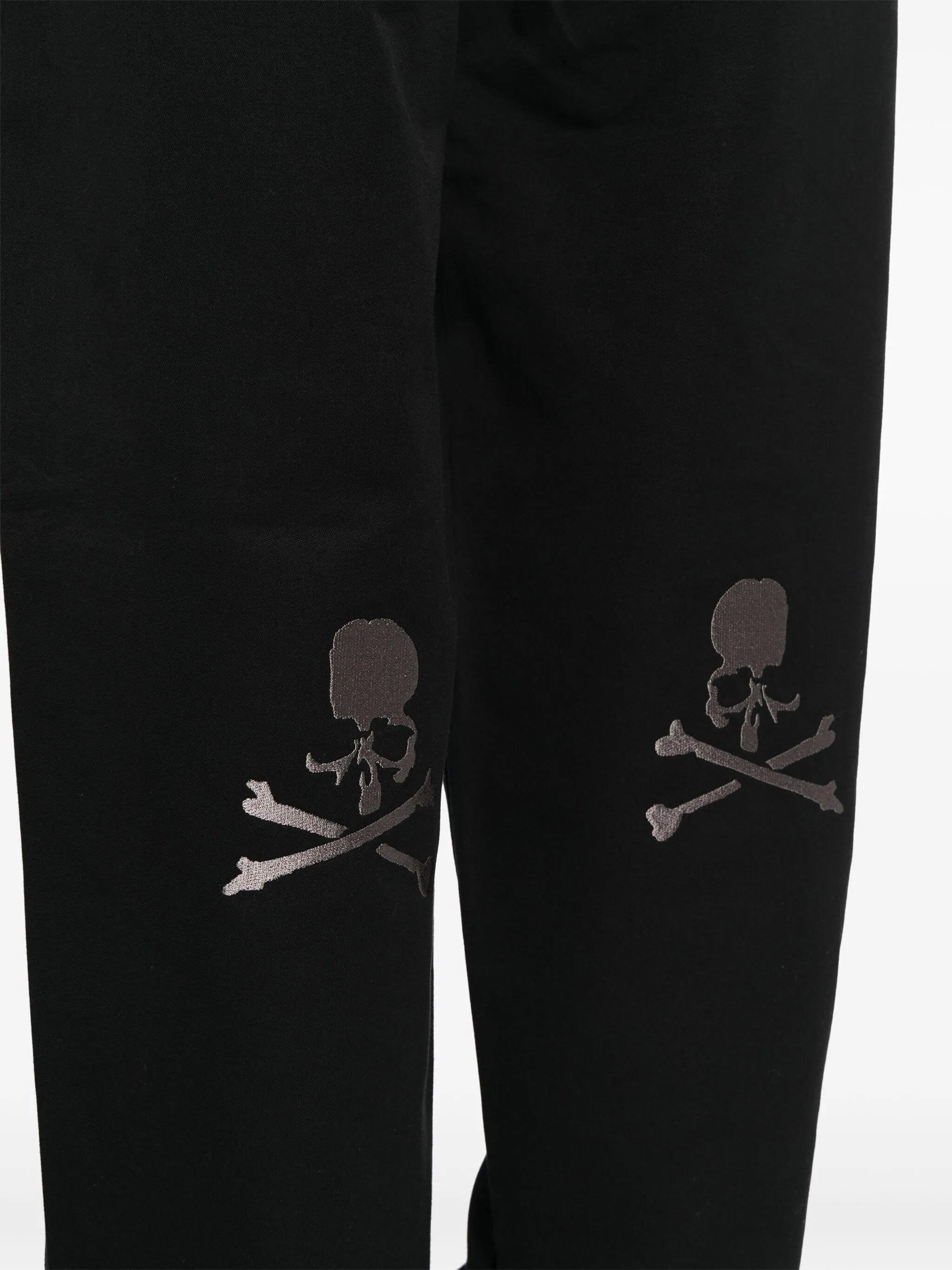 skull-appliqué track pants