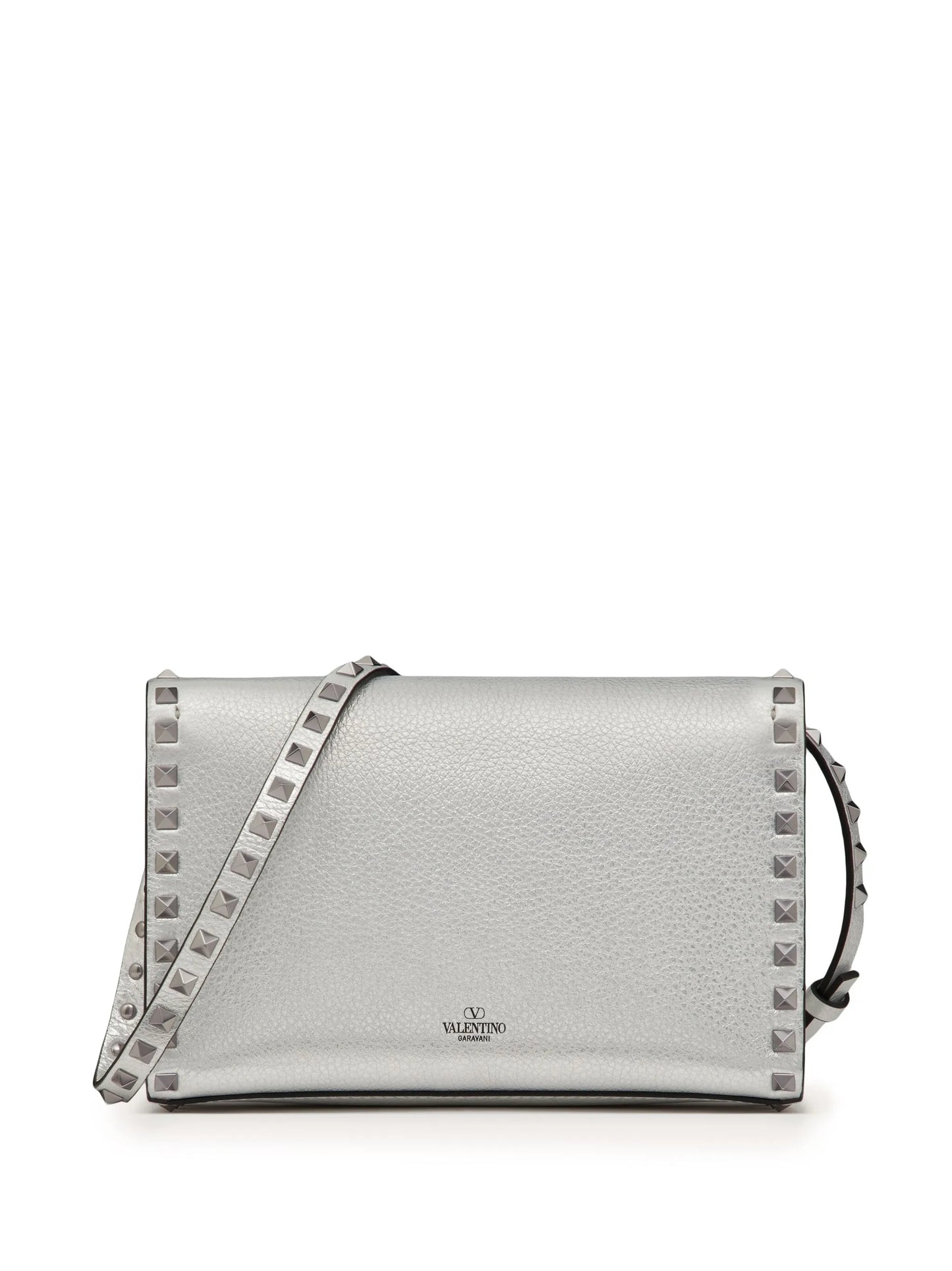 small Rockstud metallic crossbody bag
