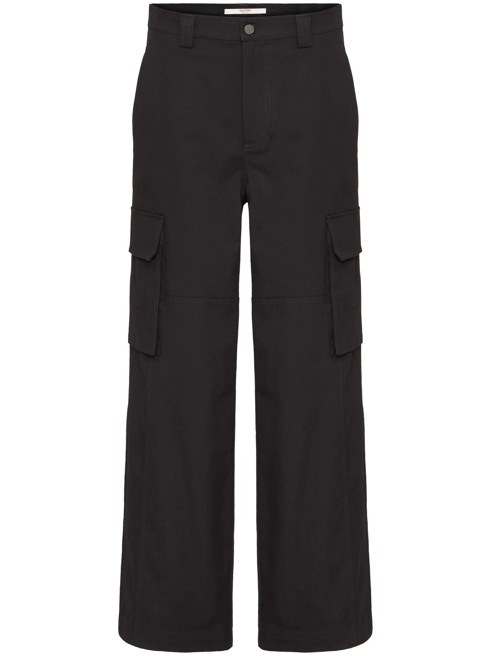 wide-leg cargo trousers