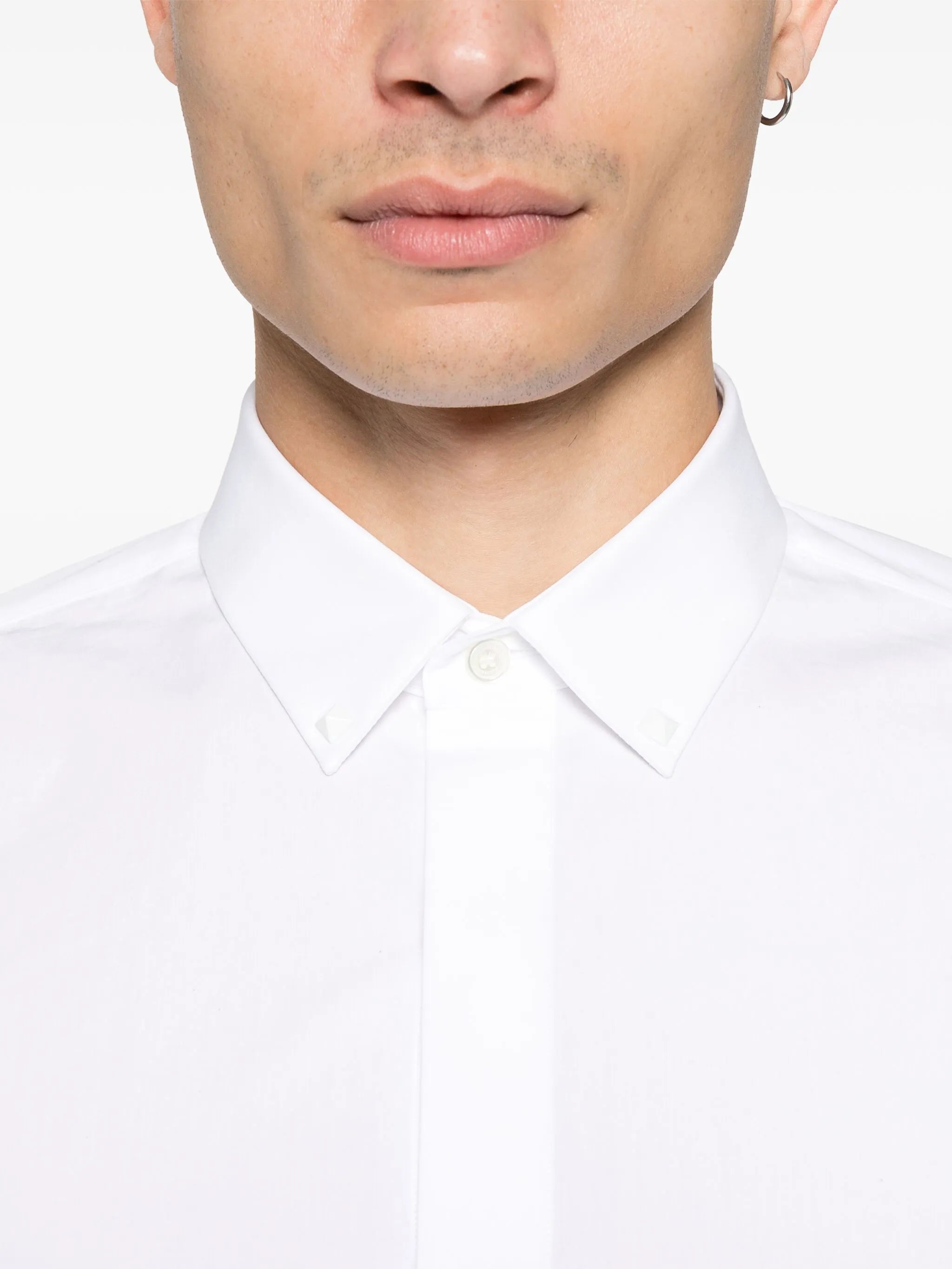 Rockstud Untitled cotton shirt